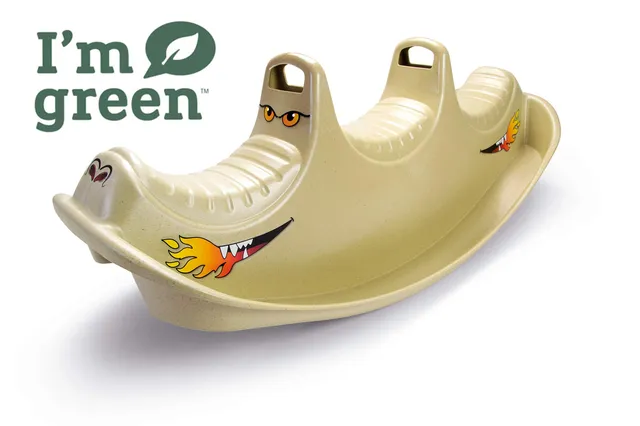 dantoy-schaukelwippe-drachen-mit-3-sitzen-aus-zuckerrohr image 1