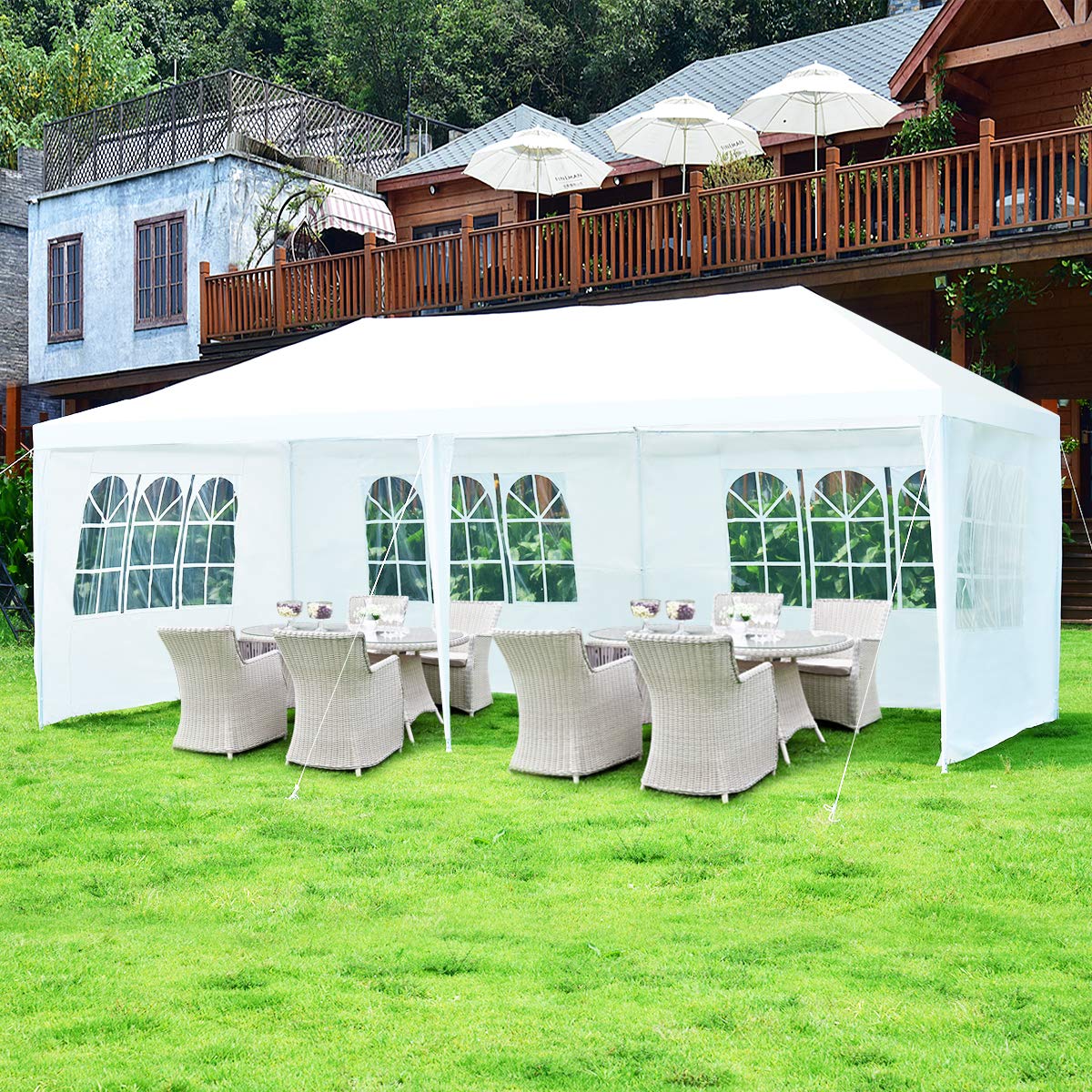 komfotteu-gartenpavillon-3x6m-partyzelt-mit-4-seitenw-nden-wei image 6