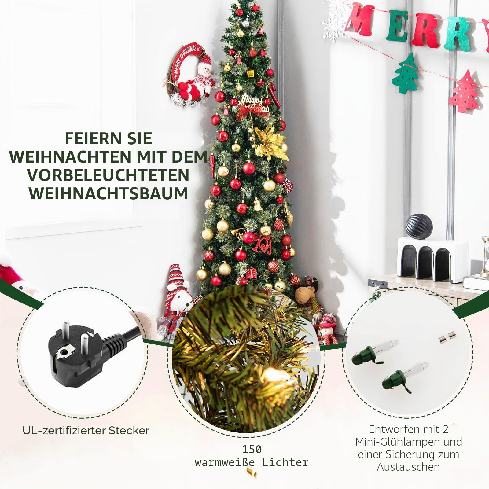 komfotteu-halber-bleistift-weihnachtsbaum-210-cm-mit-150-leds image 3