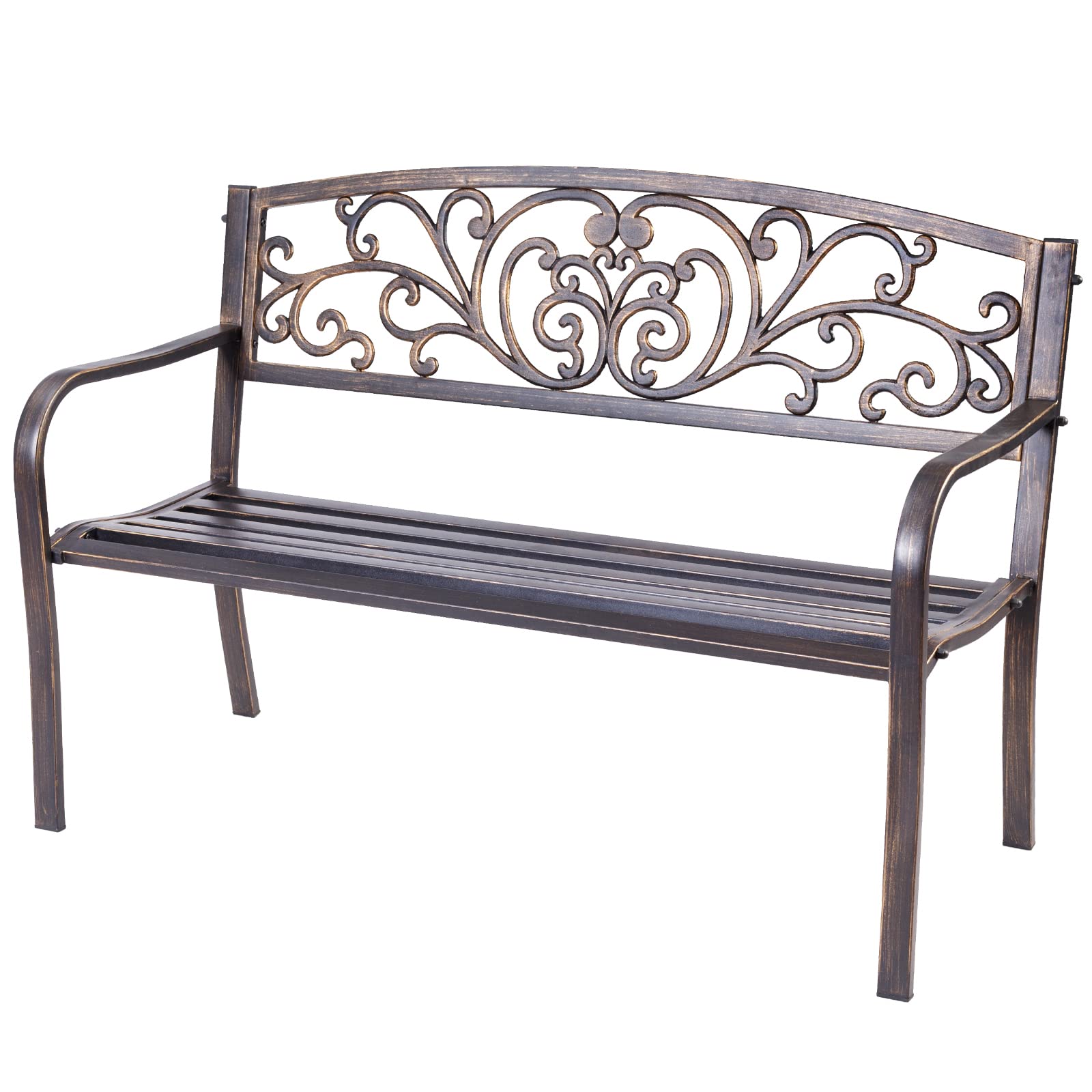komfotteu-gartenbank-metall-antik-bronze-127x60x85-cm-bis-280-kg image 6