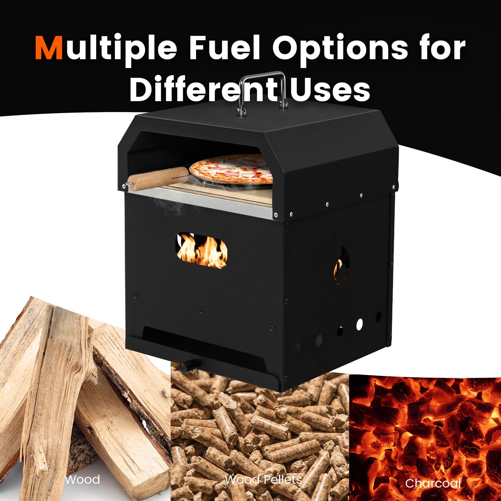 komfotteu-pizzaofen-4-in-1-outdoor-ofen-mit-pizzastein image 3