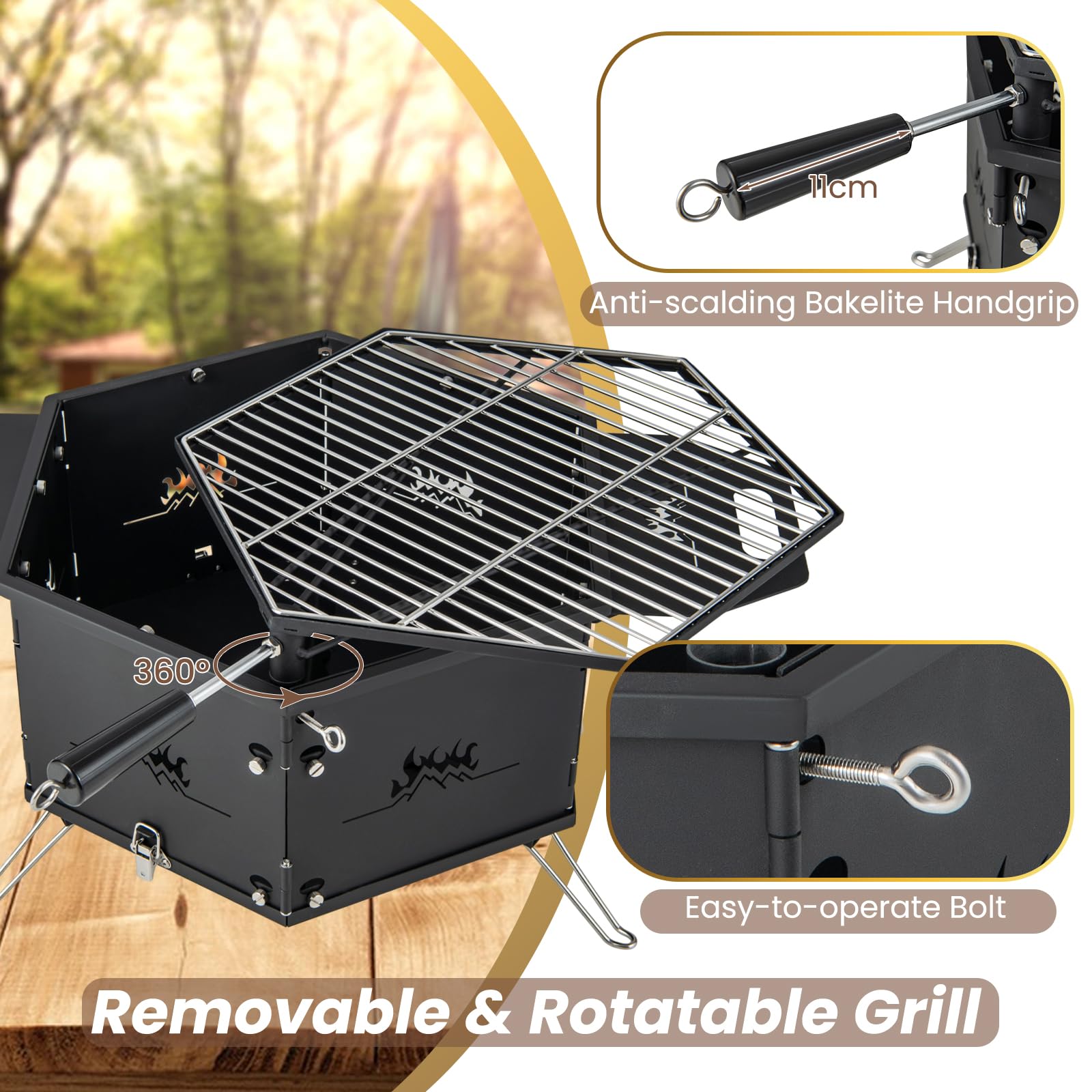 komfotteu-holzkohlegrill-zusammenklappbar-2-in-1-tischgrill image 4