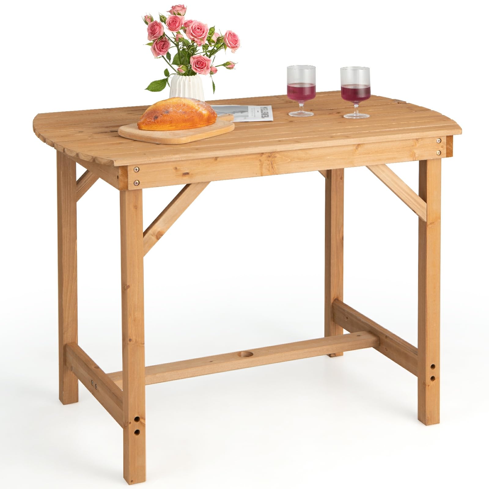 komfotteu-gartentisch-mit-sonnenschirmloch-tannenholz-100x60-5x75-cm image 1