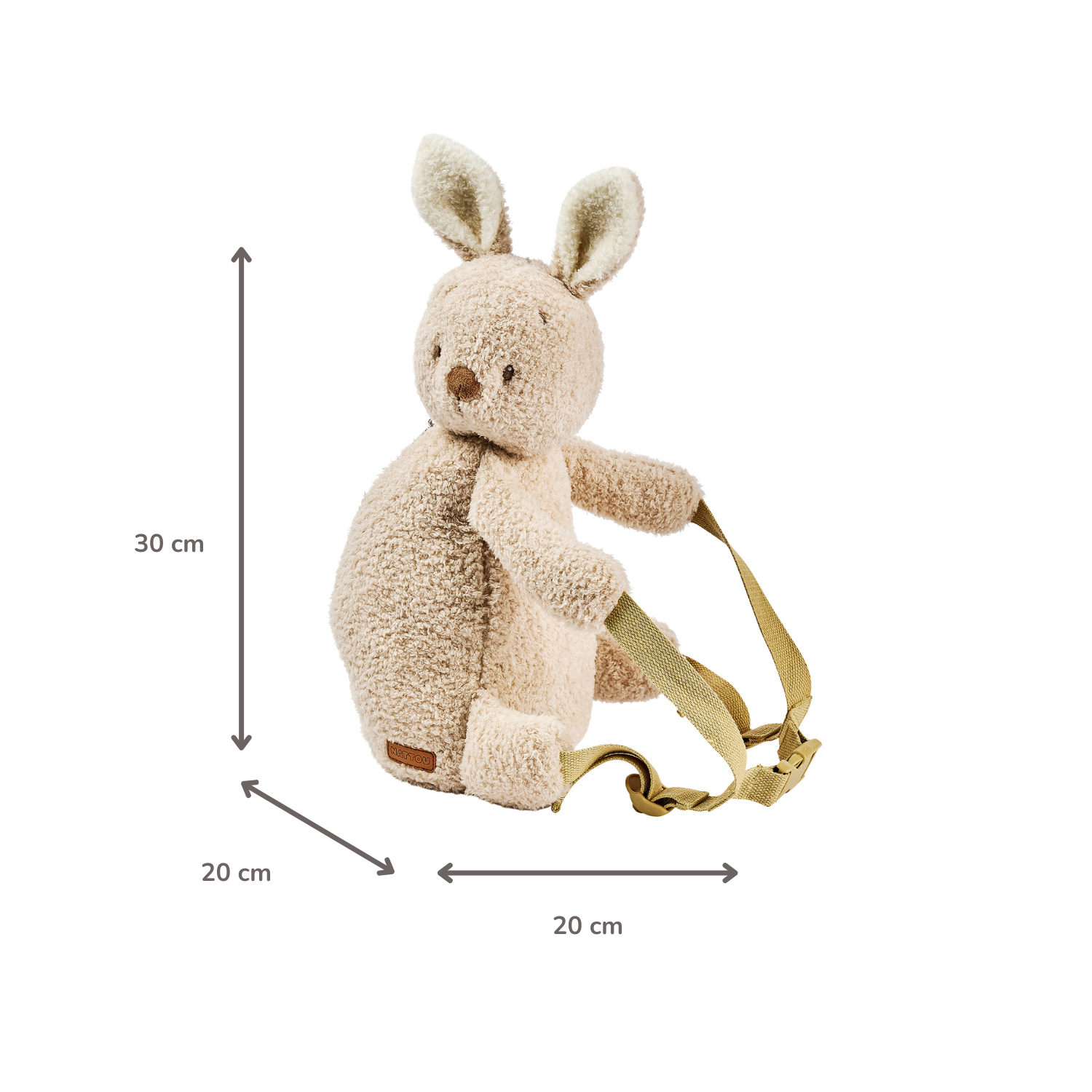 nattou-teddy-kuschel-rucksack-kaninchen-30-cm-ecru image 6