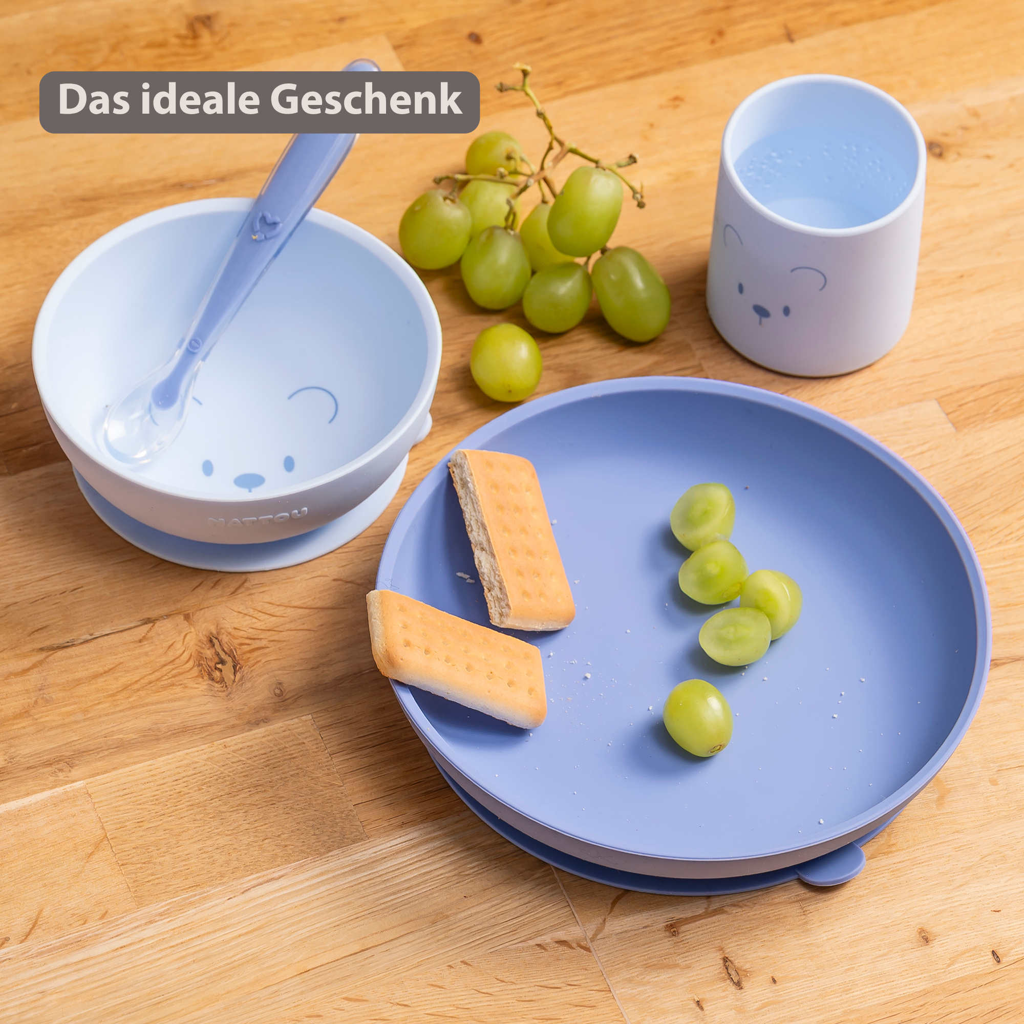 nattou-mealtime-b-r-geschirrset-kinder-silikon-4-teilig-teller-schale-becher-l-f image 7