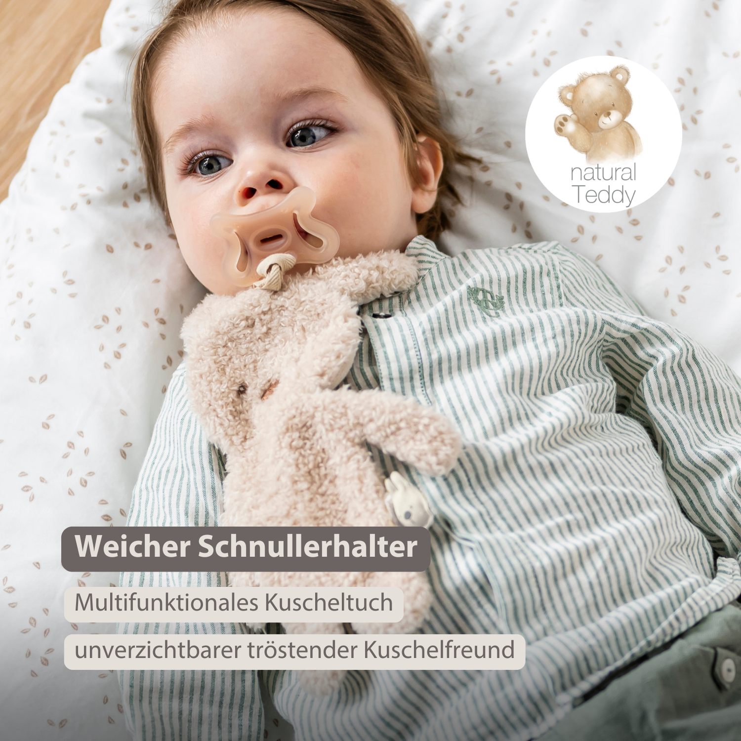 nattou-teddy-baby-schnullertuch-kaninchen-26-cm-ecru image 2