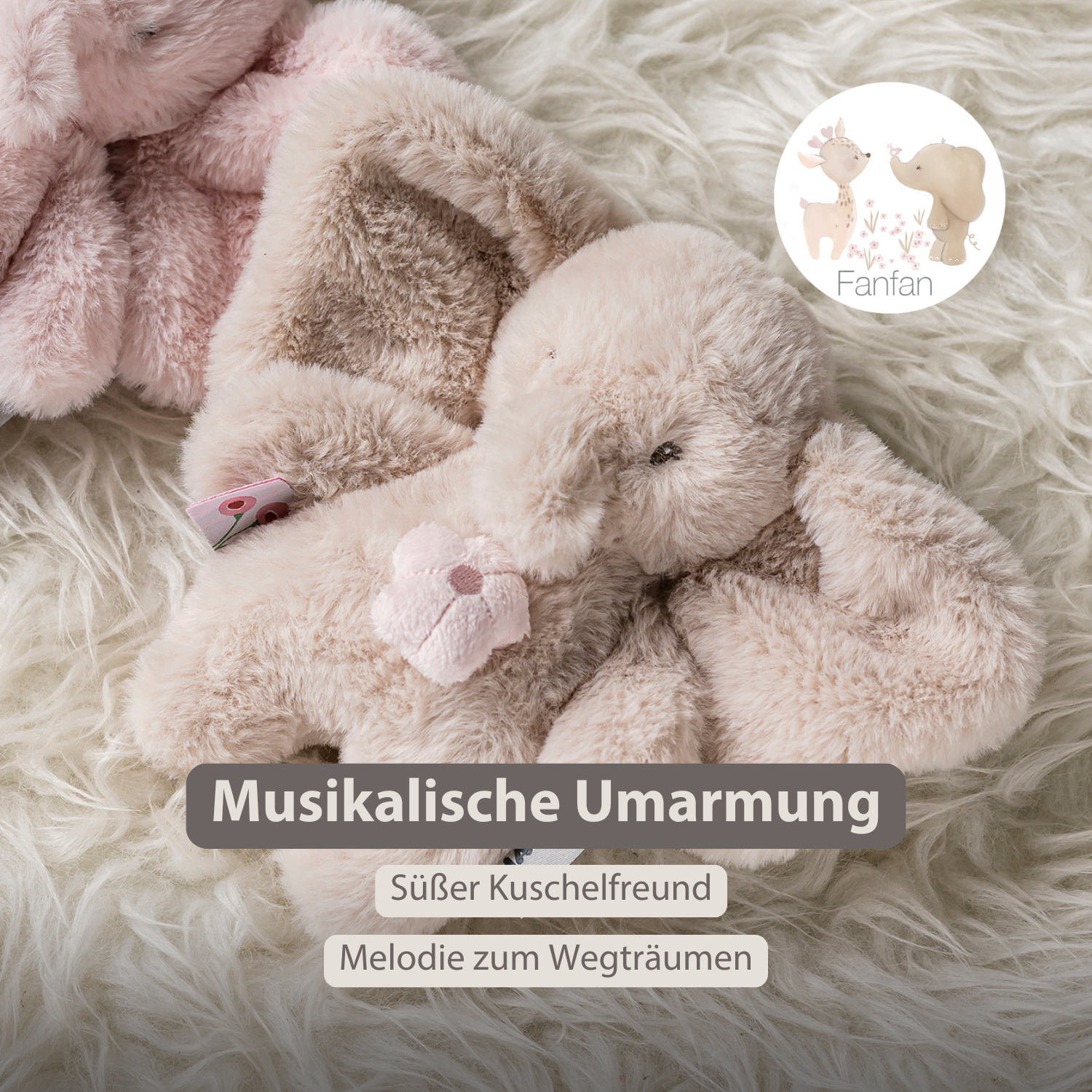 nattou-fanfan-musik-kuscheltier-elefant-20-cm-sand-mit-melodie image 2