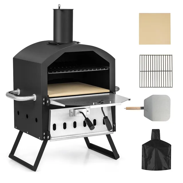 komfotteu-pizza-ofen-outdoor-holz-600-c-2-stufig-mit-zubeh-r image 1