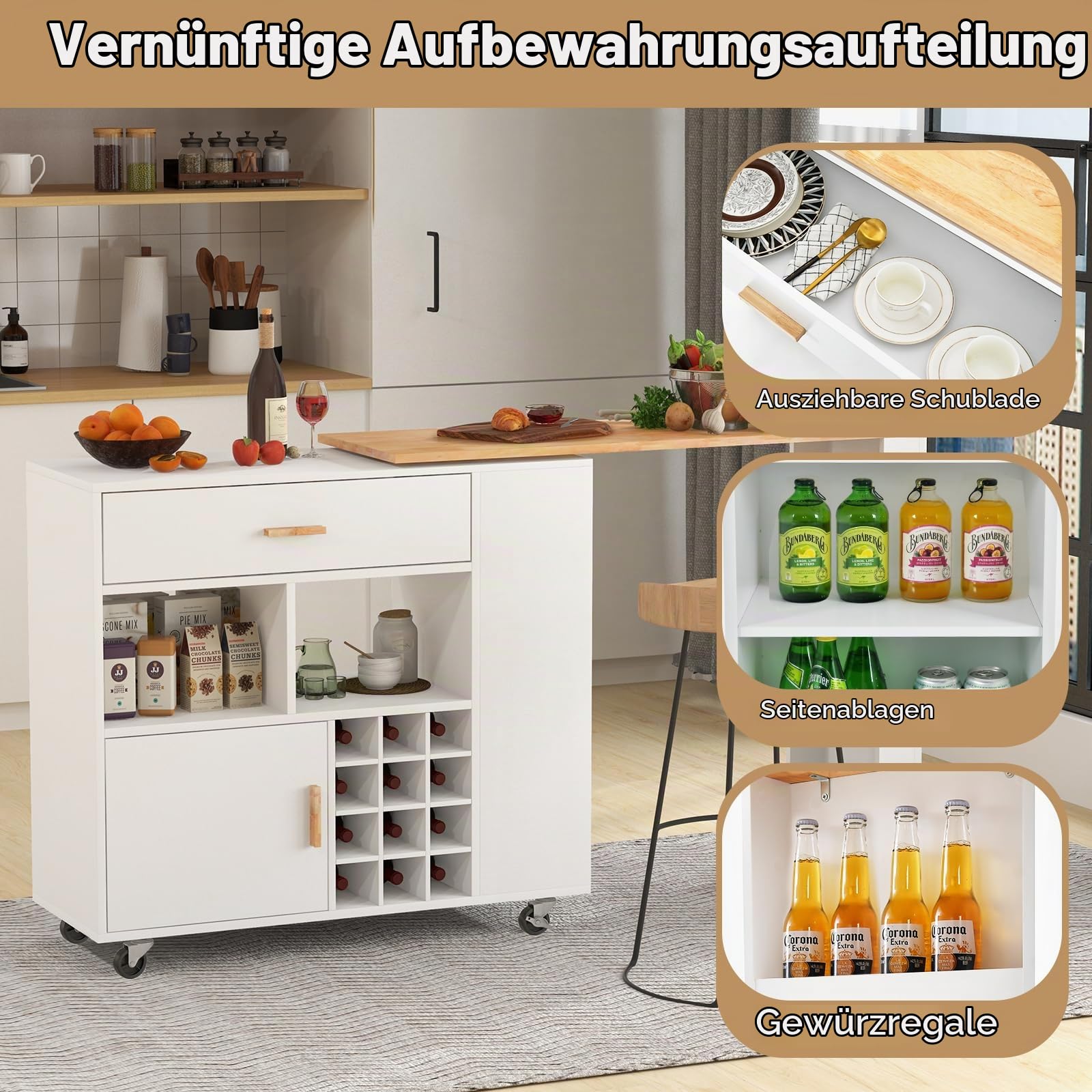 komfotteu-k-chenwagen-mit-drehbarer-arbeitsplatte-k-cheninsel-servierwagen-wei-m image 6
