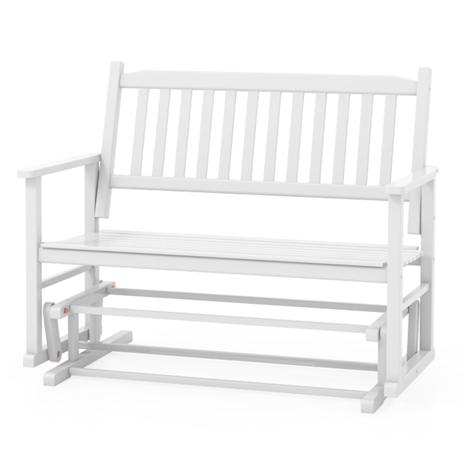 komfotteu-gartenbank-schaukelbank-massivholz-2-sitzer-126x68x100-cm-wei image 1