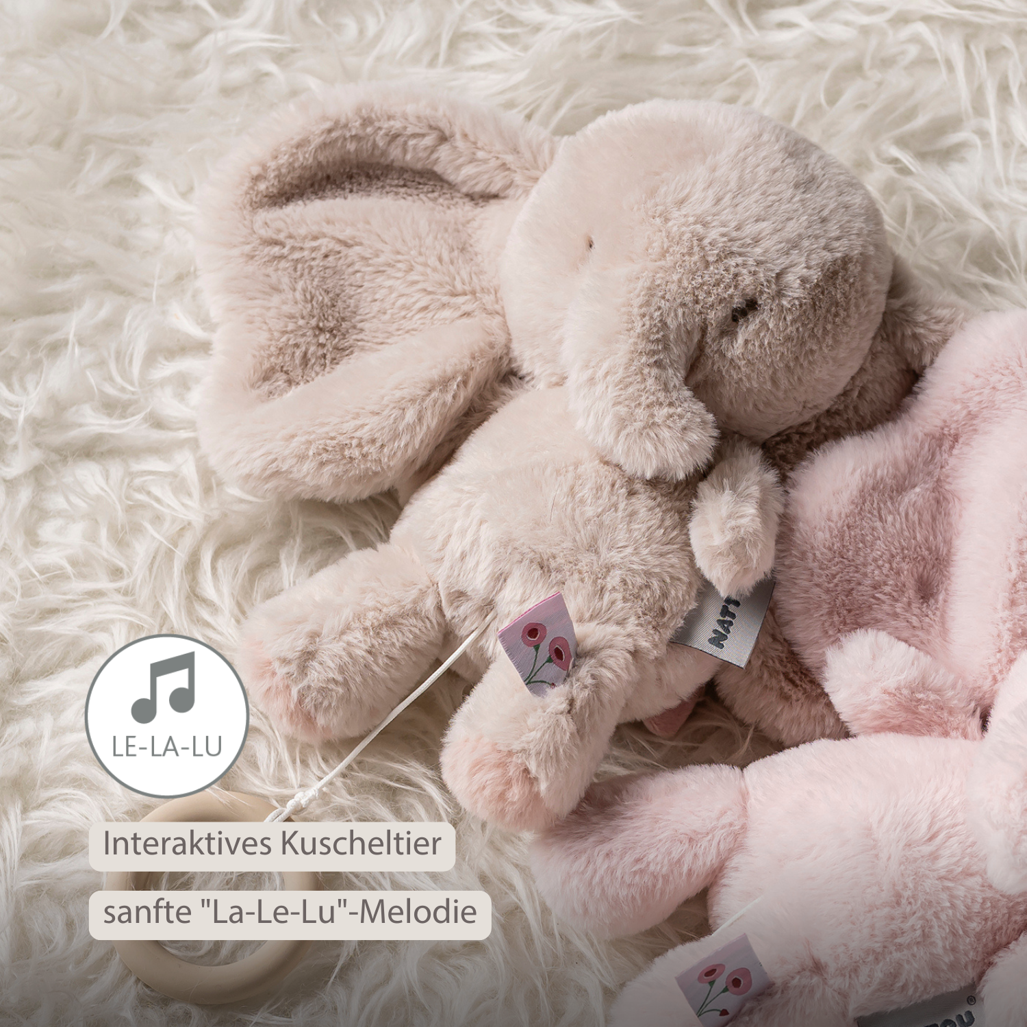 nattou-fanfan-musikalischer-kuschelelefant-25-cm-sand image 4