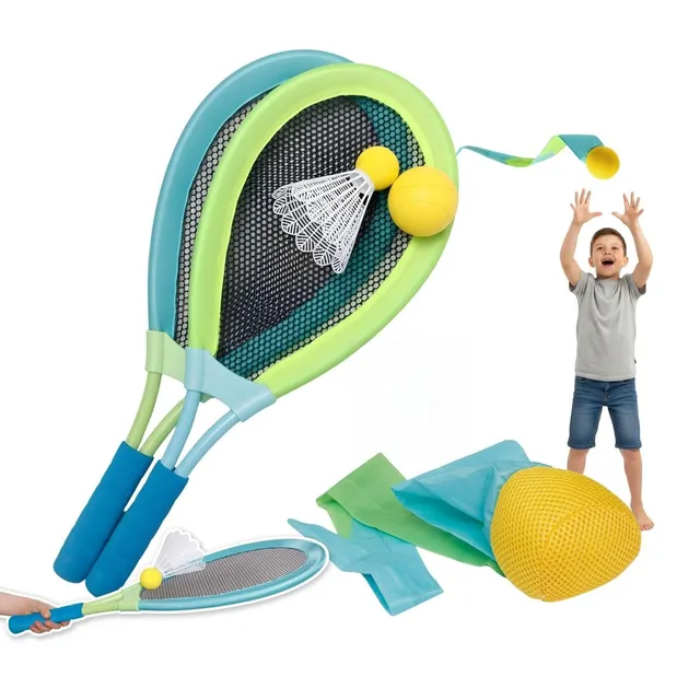 alldoro-outdoor-set-xl-federball-soft-tennis-schweifball image 1