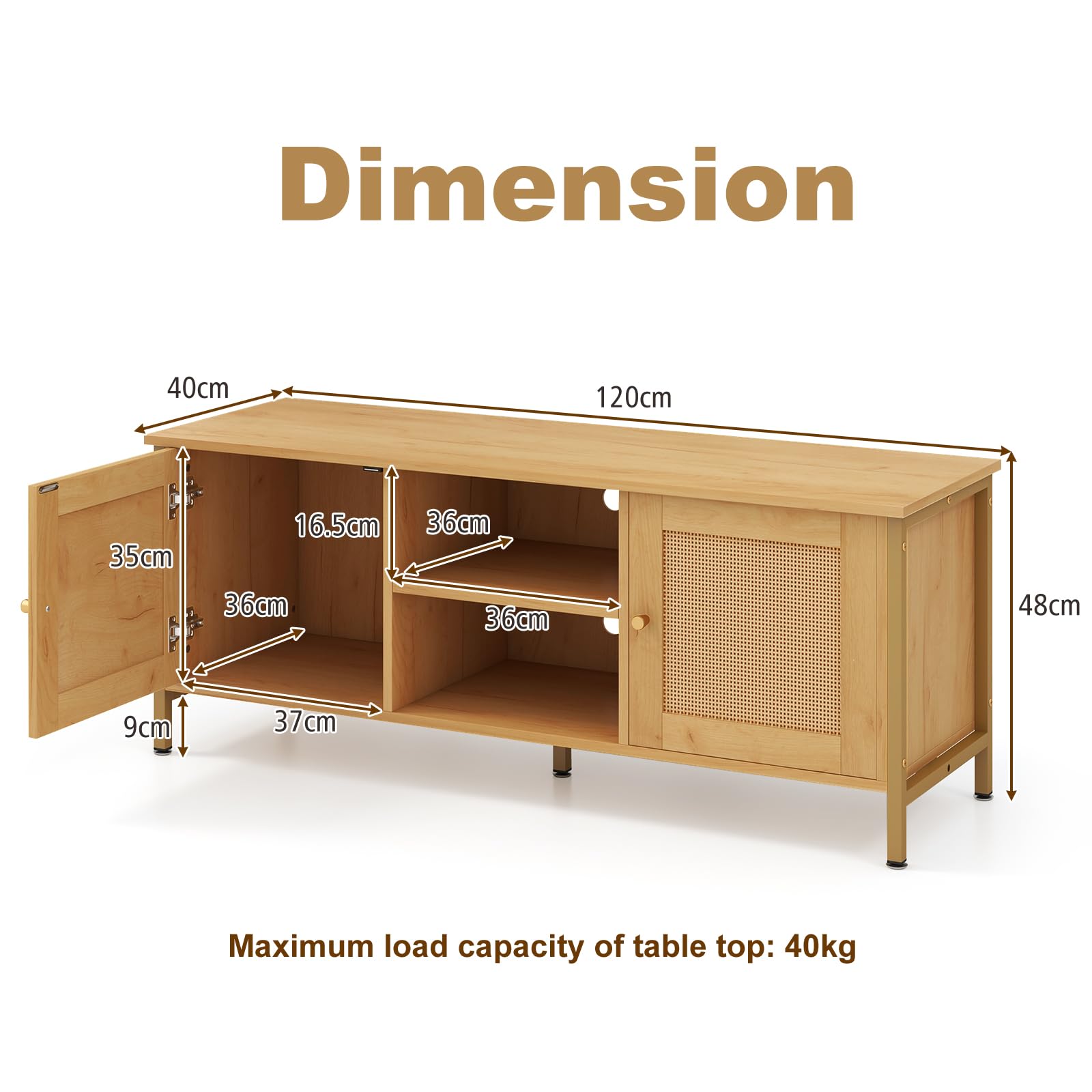 komfotteu-tv-schrank-rattan-f-r-tv-bis-55-zoll-lowboard-holz-metall-120x40x48-cm image 6
