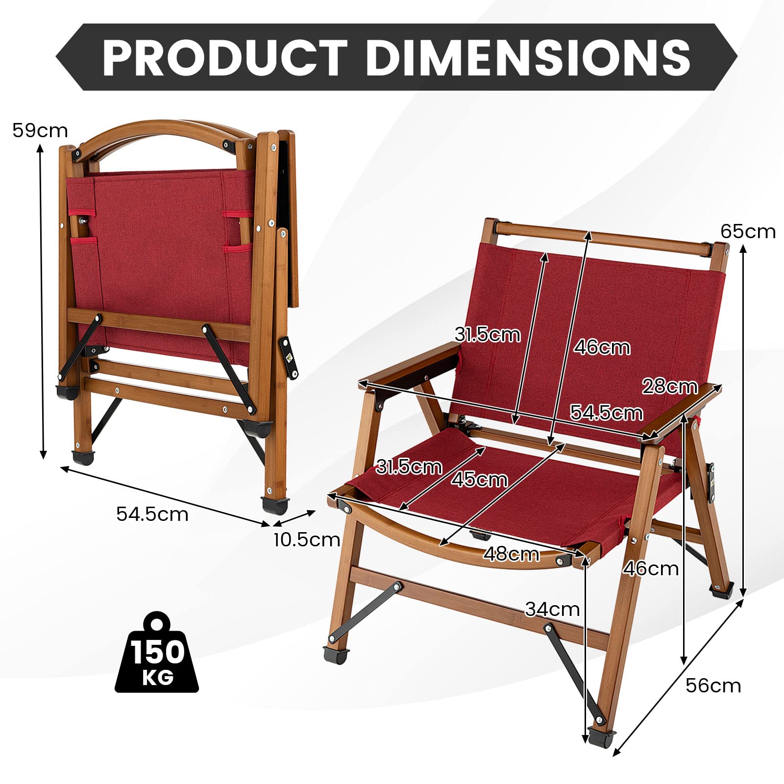 komfotteu-gartenstuhl-klappbar-bambus-klappstuhl-rot-65-x-55-5-x-54-cm-bis-150-k image 3