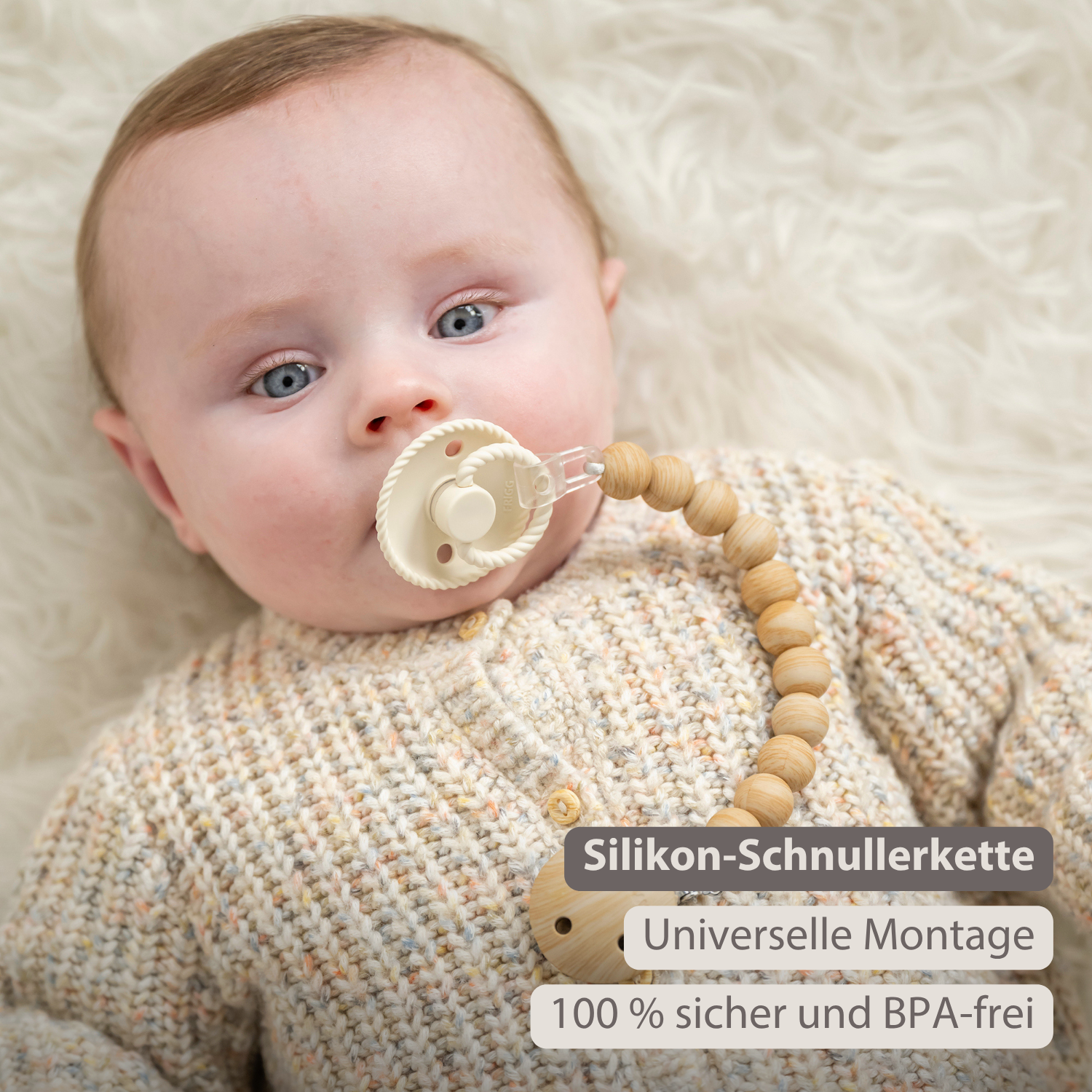 nattou-silikon-schnullerkette-30-cm-beige image 2