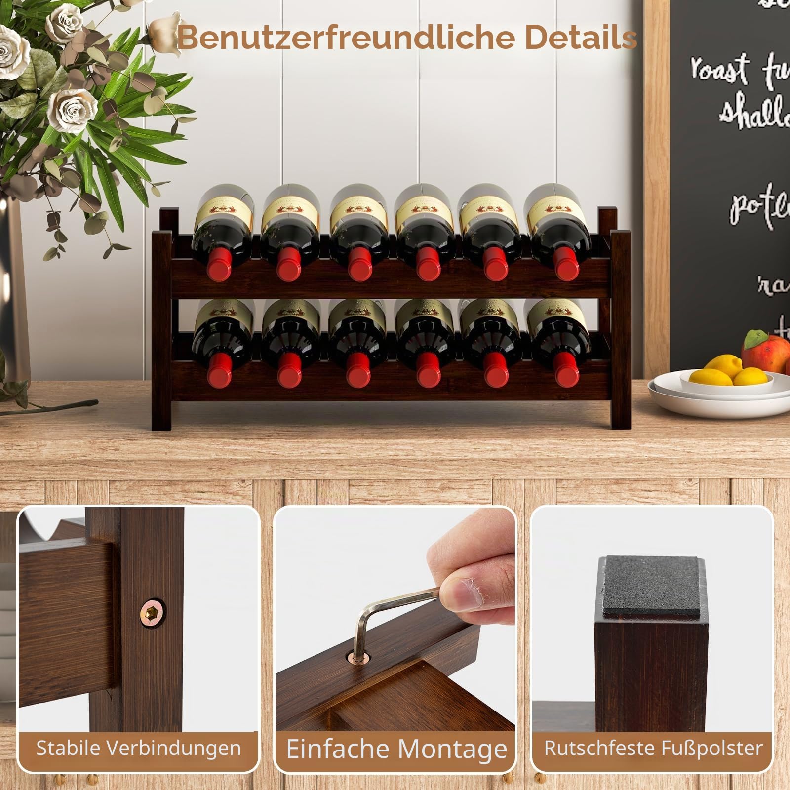 komfotteu-weinregal-f-r-12-flaschen-2-ebenen-aus-bambus-62x24x25-cm image 4