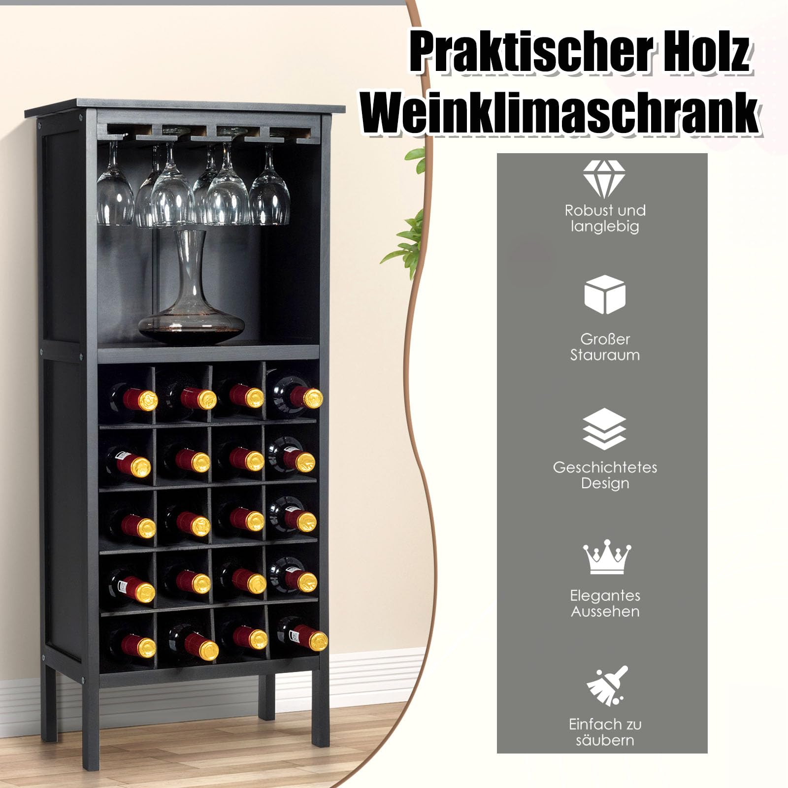 komfotteu-weinschrank-weinst-nder-f-r-20-flaschen-42-x-25-x-96-cm-schwarz image 4