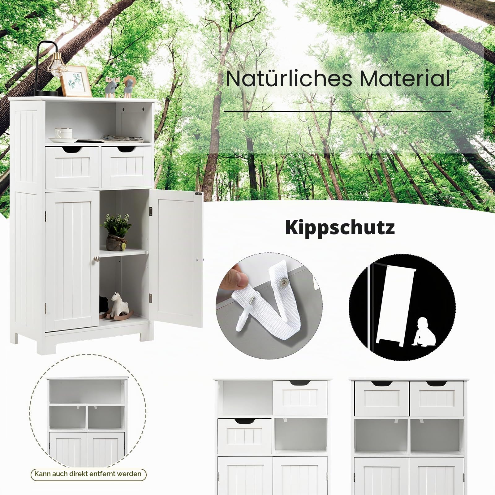 komfotteu-badezimmerschrank-standschrank-60x30x109cm-wei-2-schubladen image 6