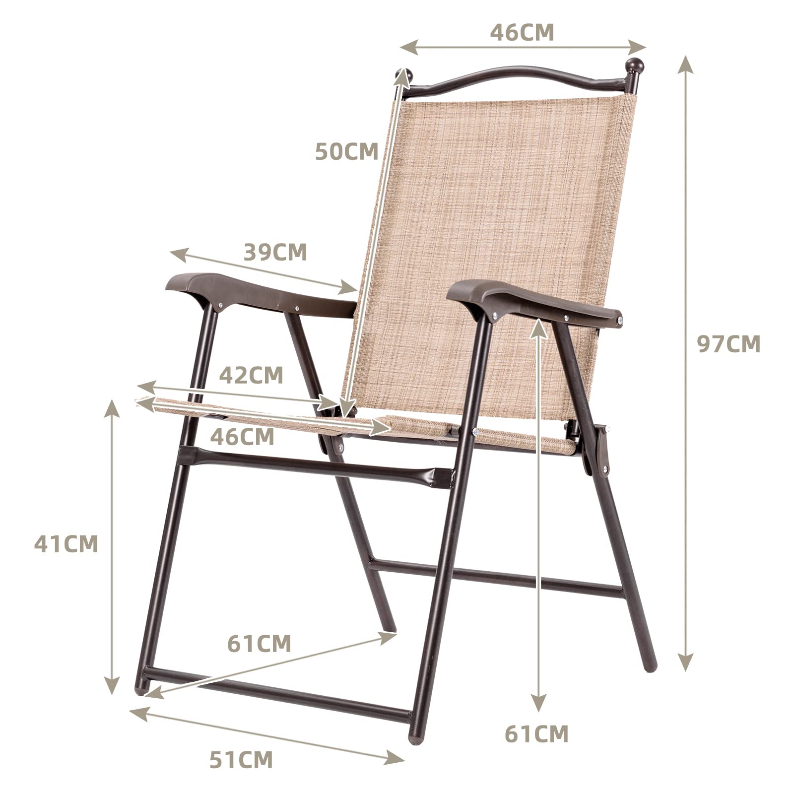 komfotteu-gartenstuhl-2er-set-gelb-klappbar-bis-140-kg-campingstuhl-mit-armlehne image 3