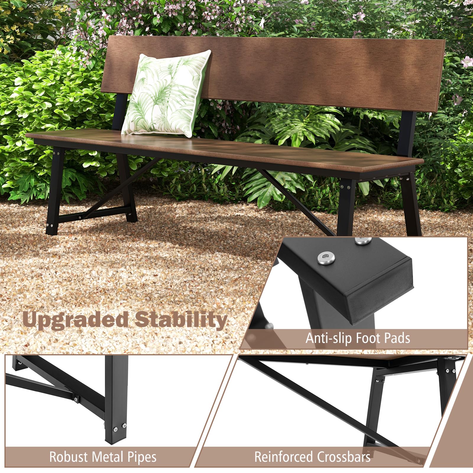 komfotteu-gartenbank-metall-183cm-3-sitzer image 6