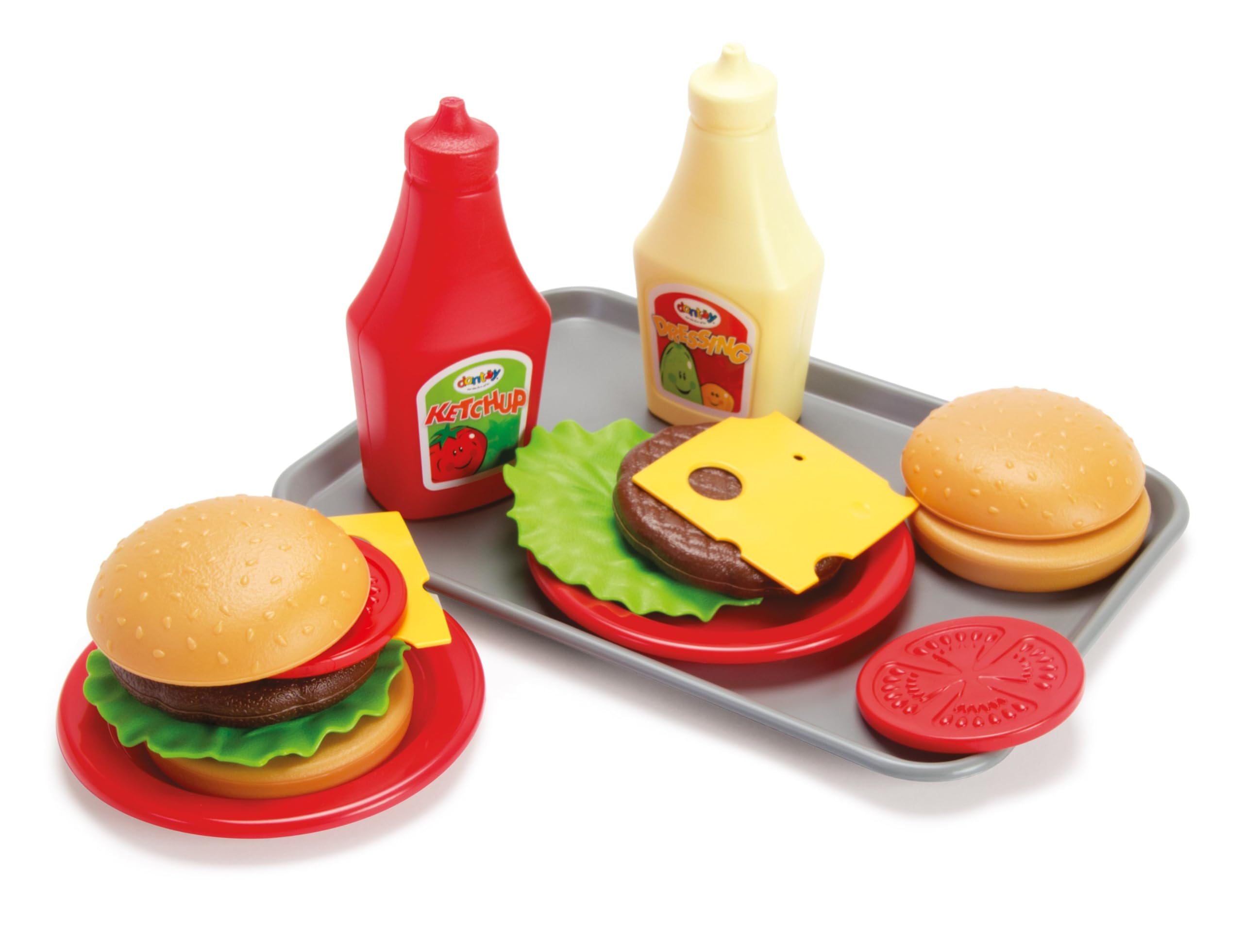 dantoy-burger-spiellebensmittel-set-mit-tablett-17-teilig image 1