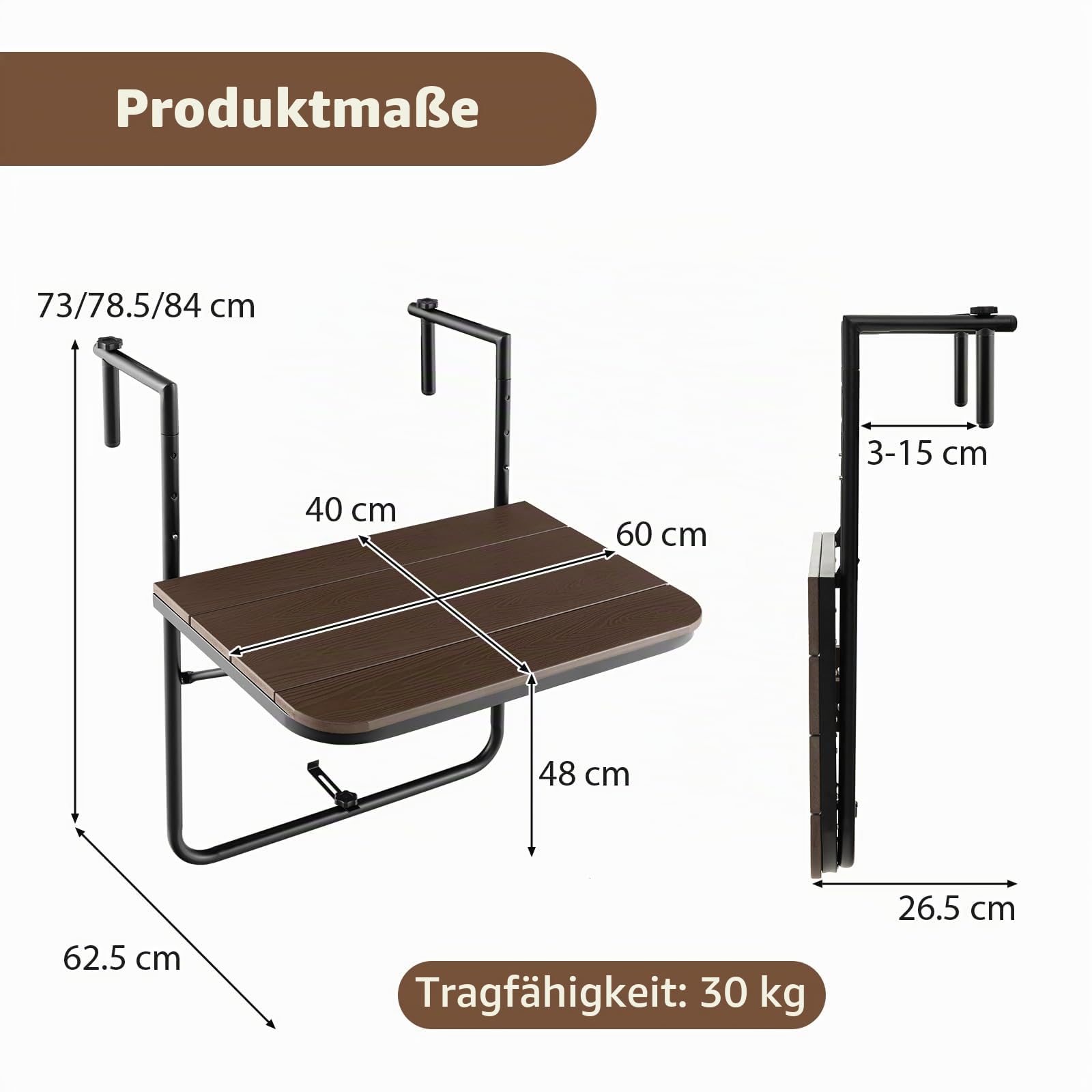 komfotteu-balkonh-ngetisch-klappbar-wetterfest-kaffee-60-x-40-cm-30-kg image 3