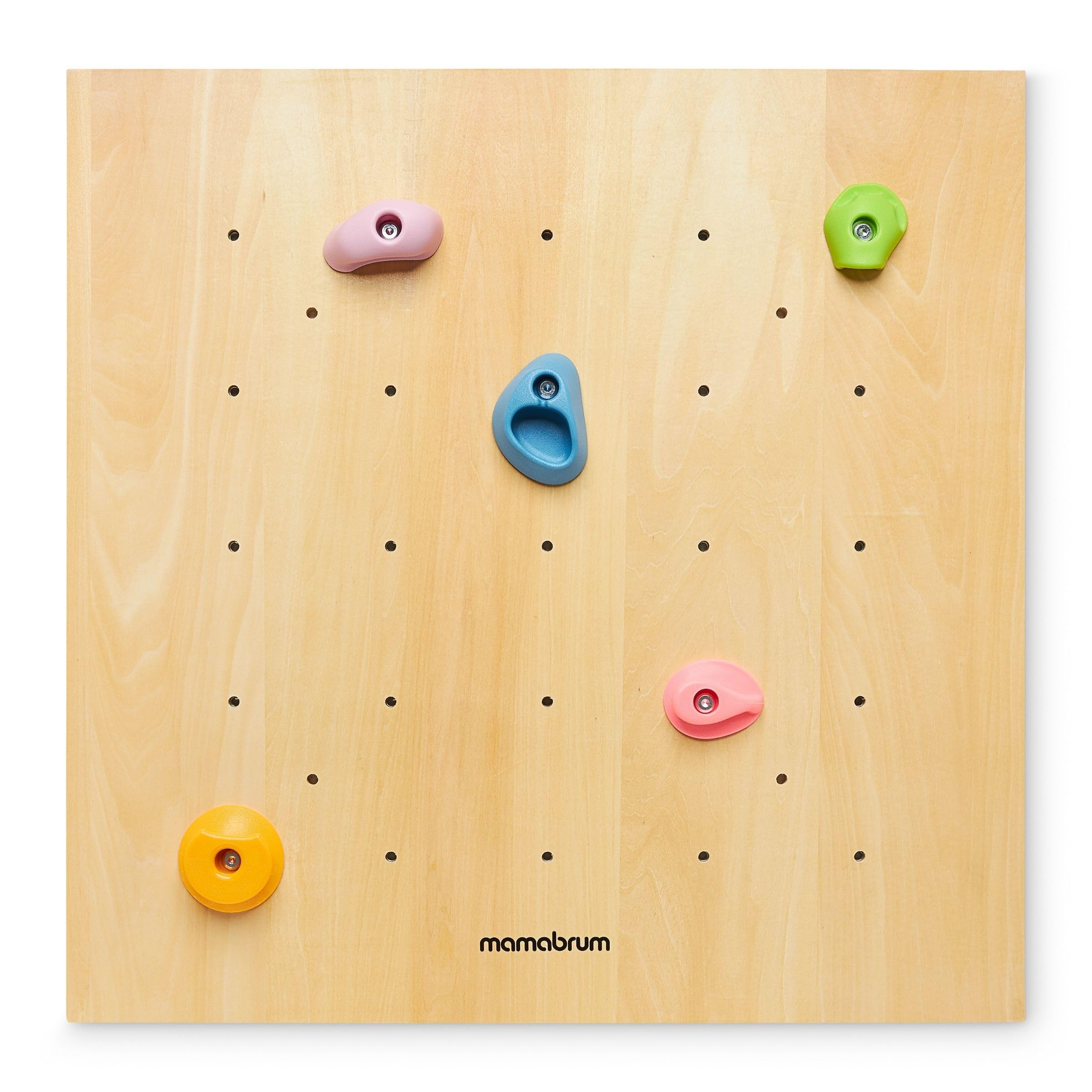 mamabrum-holzkletterwand-3-paneele-15-griffe-bis-100-kg image 4