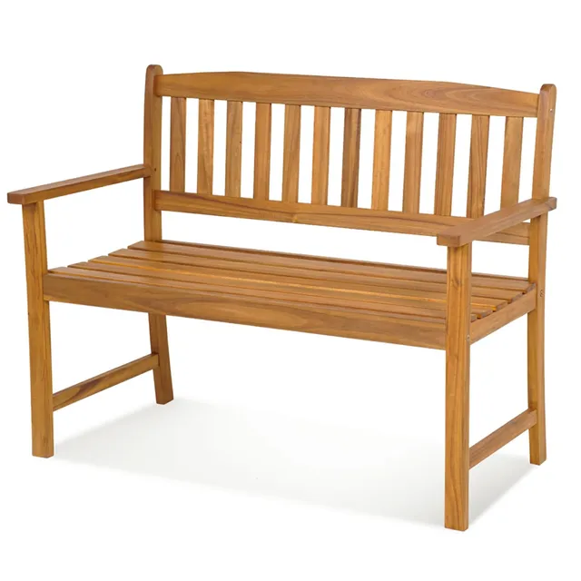 komfotteu-gartenbank-2-sitzer-akazienholz-110x56-5x86cm-bis-360kg image 1
