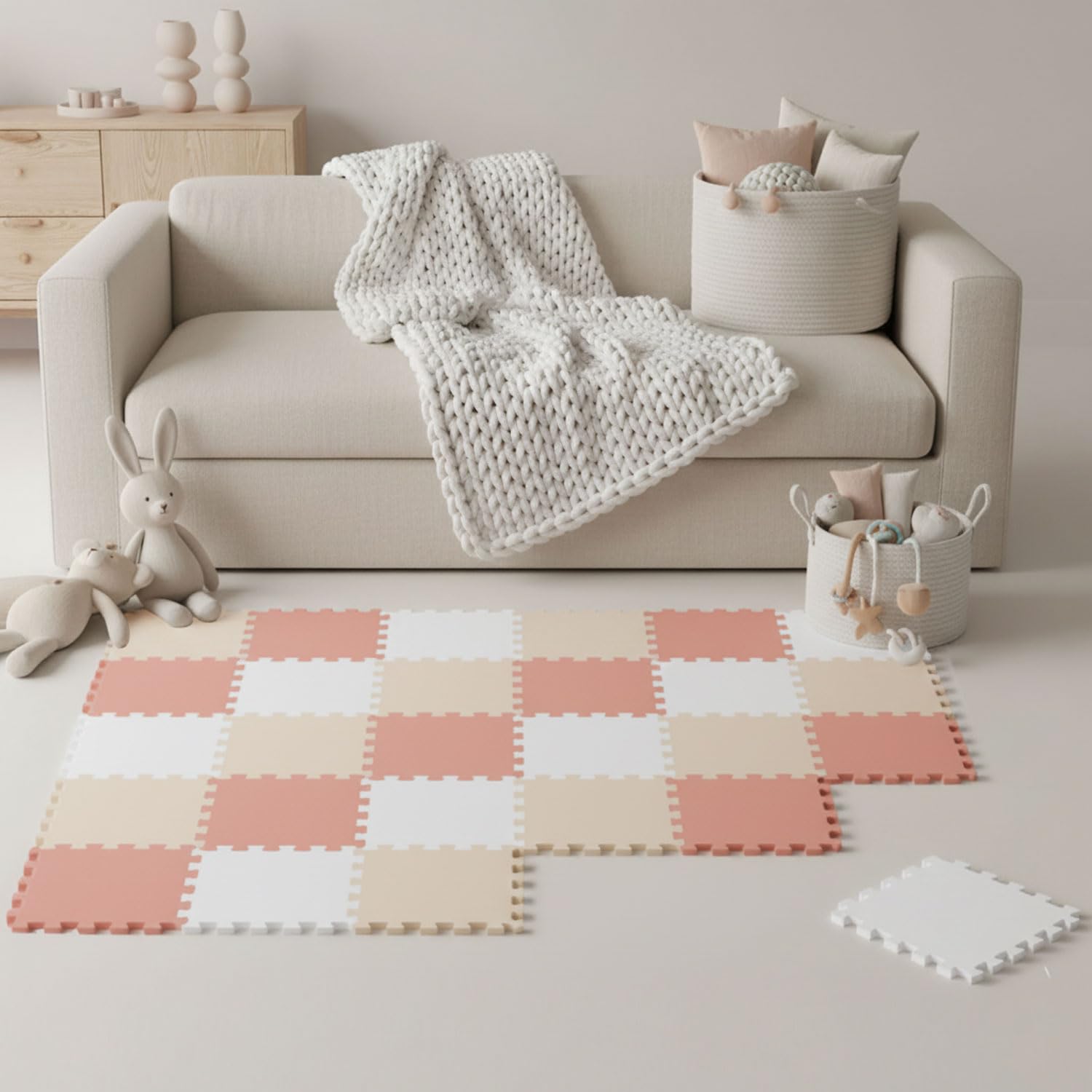 littletom-spielmatte-baby-puzzlematte-pastell-27-matten-je-30x30-cm-270x90-cm image 1