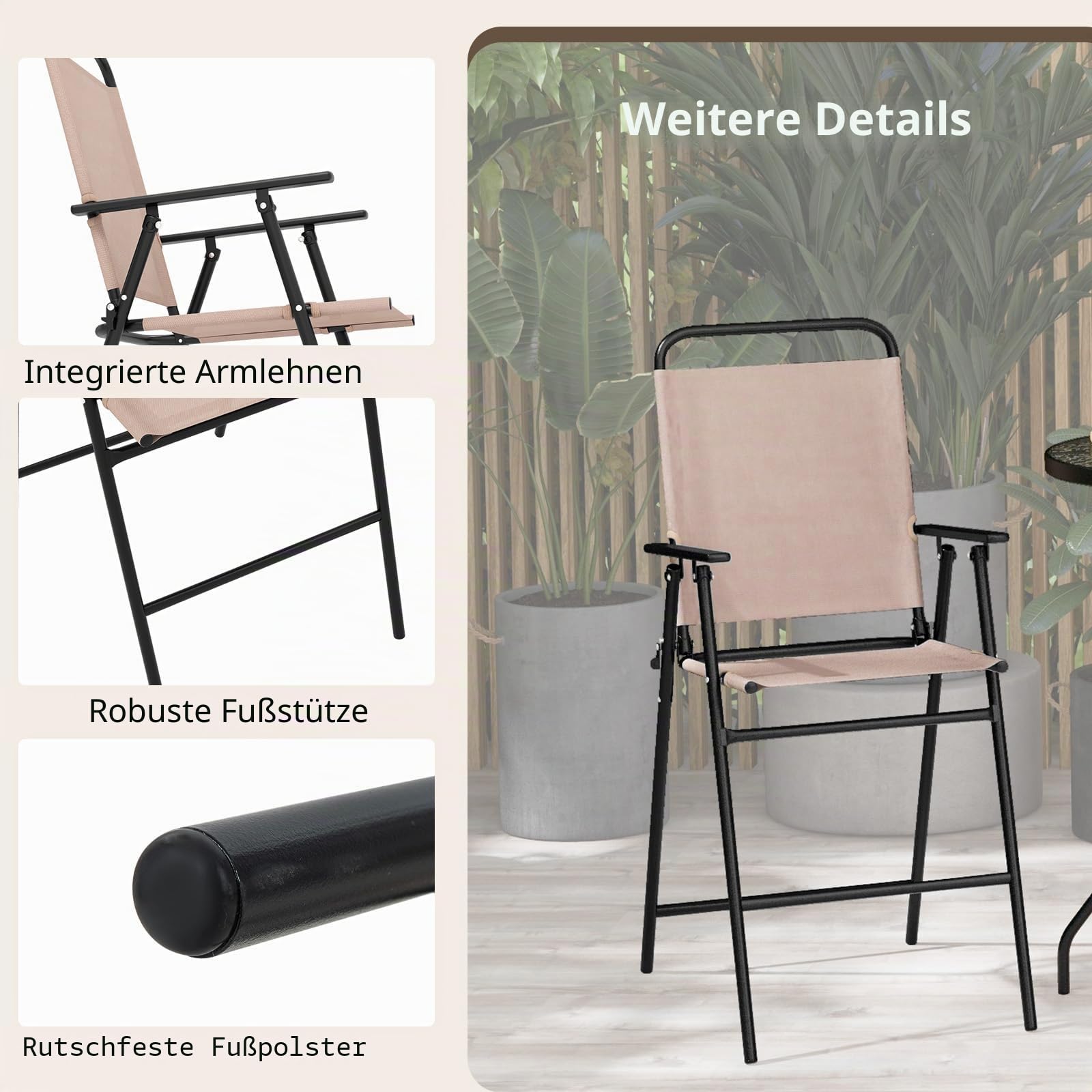 komfotteu-3-teiliges-bistroset-beige-bistrotisch-mit-schirmloch-2-klappst-hle image 5
