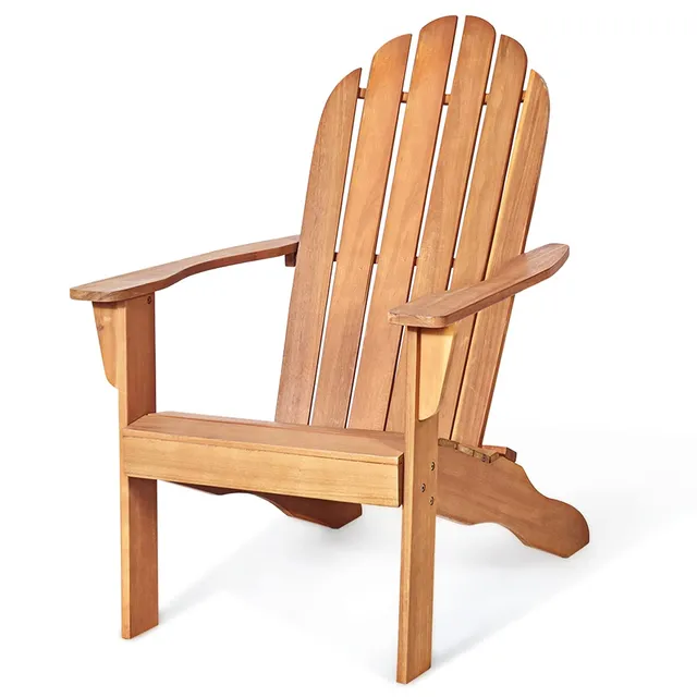 komfotteu-adirondack-stuhl-aus-akazienholz-bis-160-kg-natur-f-r-garten-balkon image 1