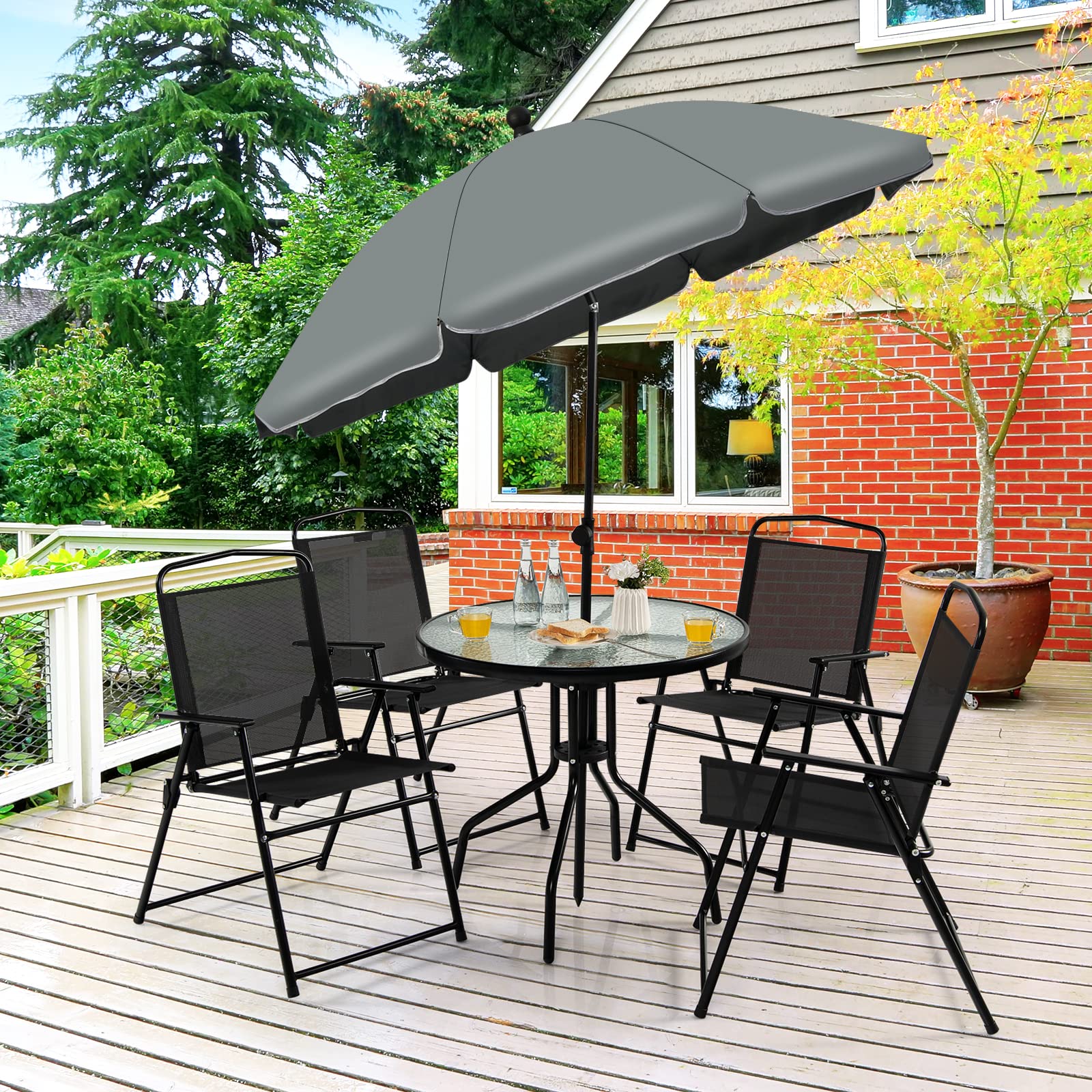 komfotteu-gartenm-bel-set-6-teilig-mit-sonnenschirm-glastisch-und-4-klappst-hlen image 2