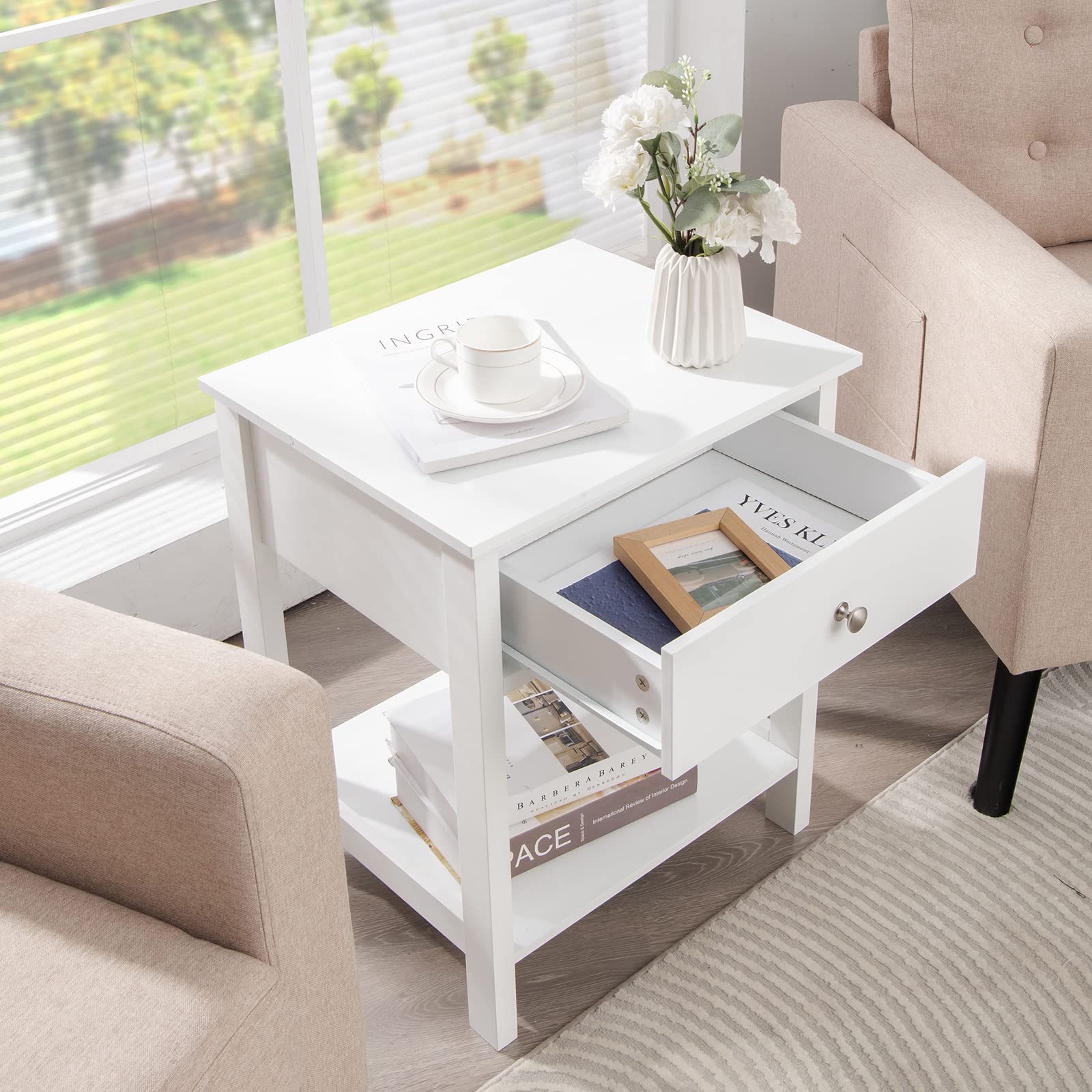 komfotteu-nachttisch-mit-schublade-beistelltisch-modern-wei-48-x-40-x-58-cm image 7