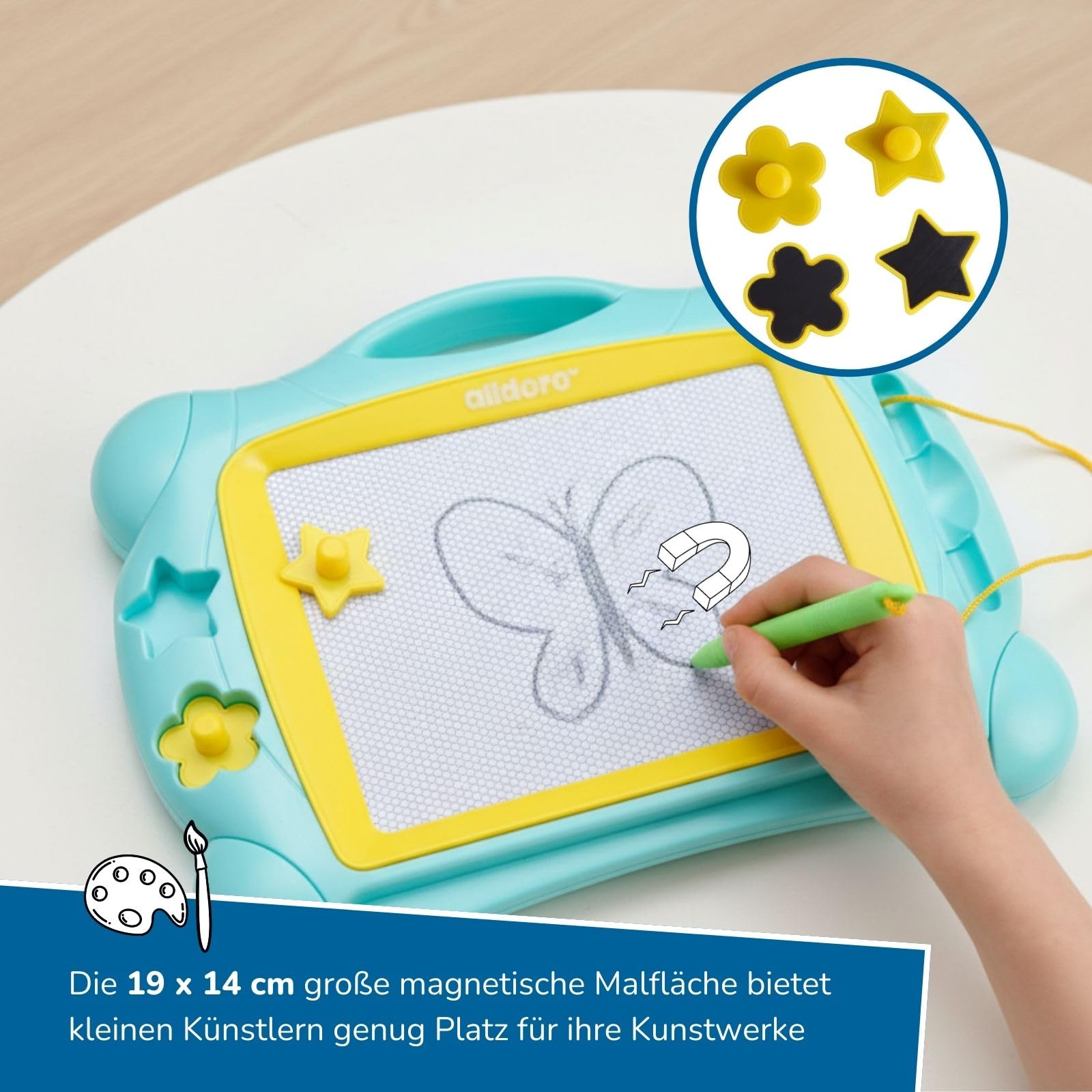 alldoro-magnetische-zaubertafel-f-r-kinder-zeichenbrett-19x14-cm image 3