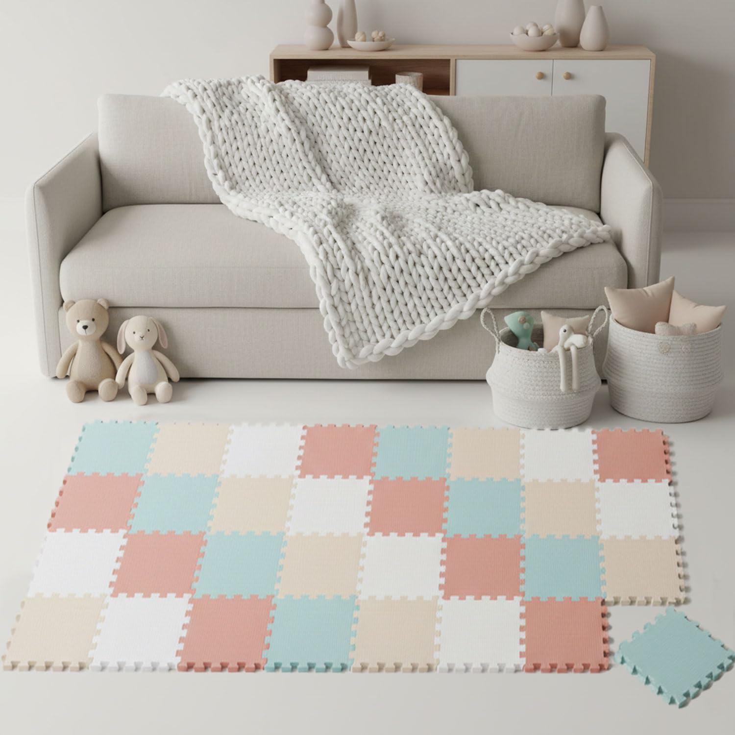littletom-spielmatte-baby-puzzlematte-pastell-36-matten-30x30-cm-180x180-cm-eva-4 image 1