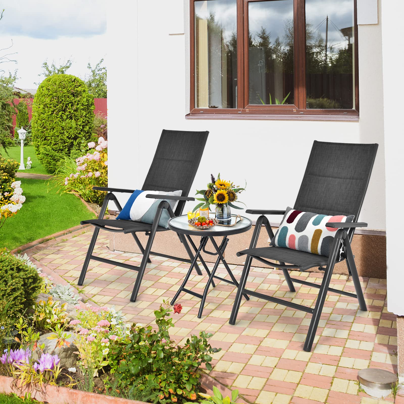 komfotteu-gartentisch-rund-klappbar-46x47-cm-glas-metall image 2