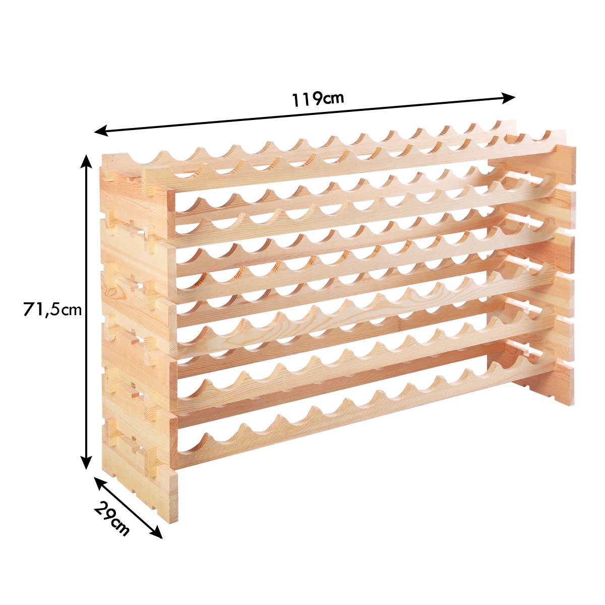 komfotteu-weinregal-holz-f-r-72-flaschen-119x29x72-cm image 6