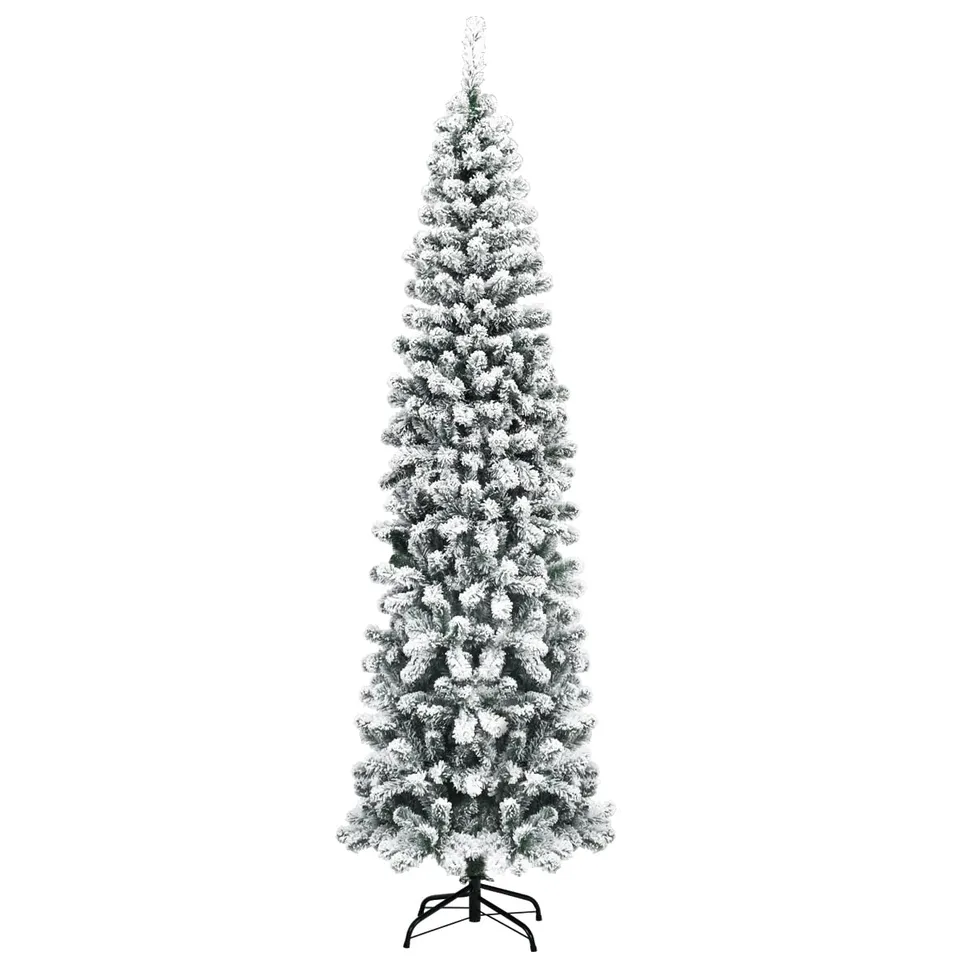 komfotteu-k-nstlicher-weihnachtsbaum-schneebedeckt-faltbar-227-cm image 1