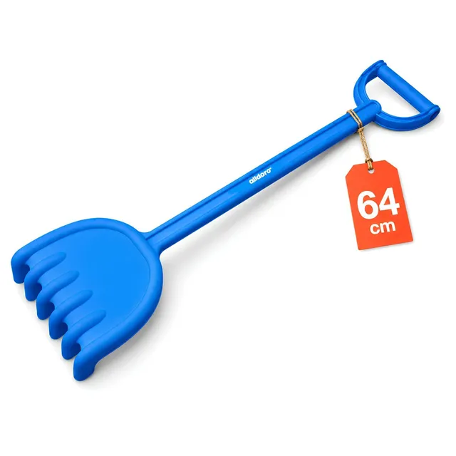 alldoro-xxl-kinderrechen-64-cm-sandharke-aus-kunststoff-blau image 1