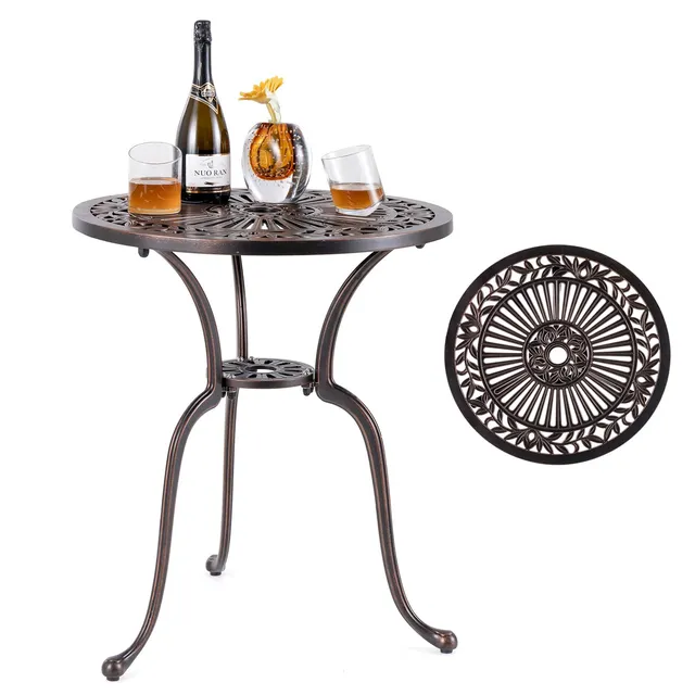 komfotteu-bistrotisch-rund-aluminiumguss-61x71cm image 1