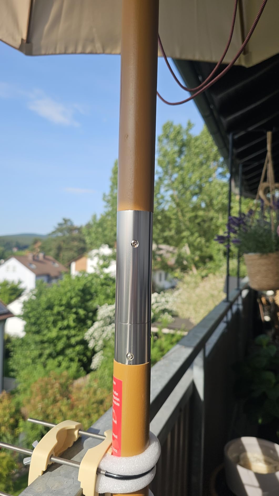 Schöner Schatten auf der Terrasse