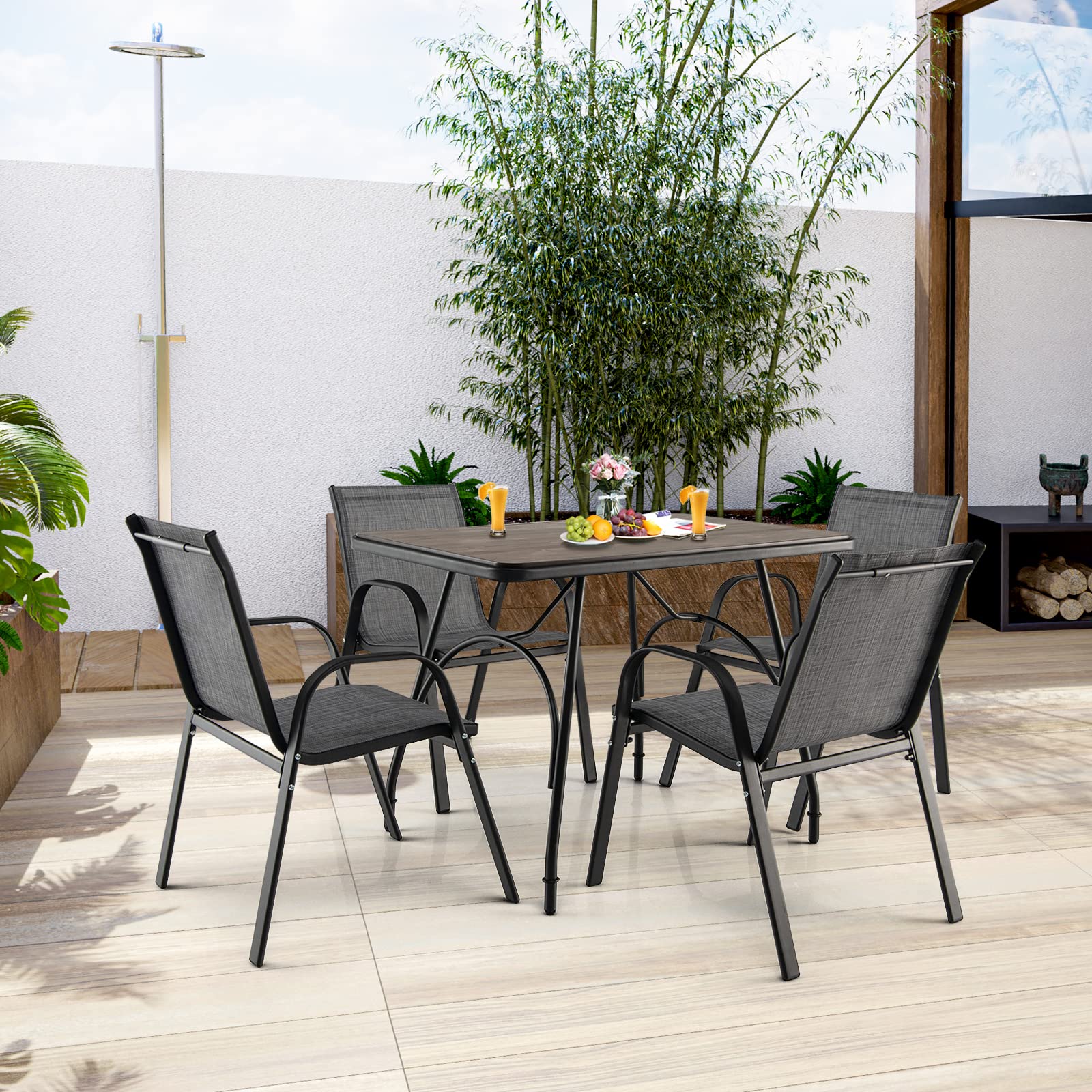 komfotteu-gartenst-hle-stapelbar-mit-armlehnen-4er-set image 6