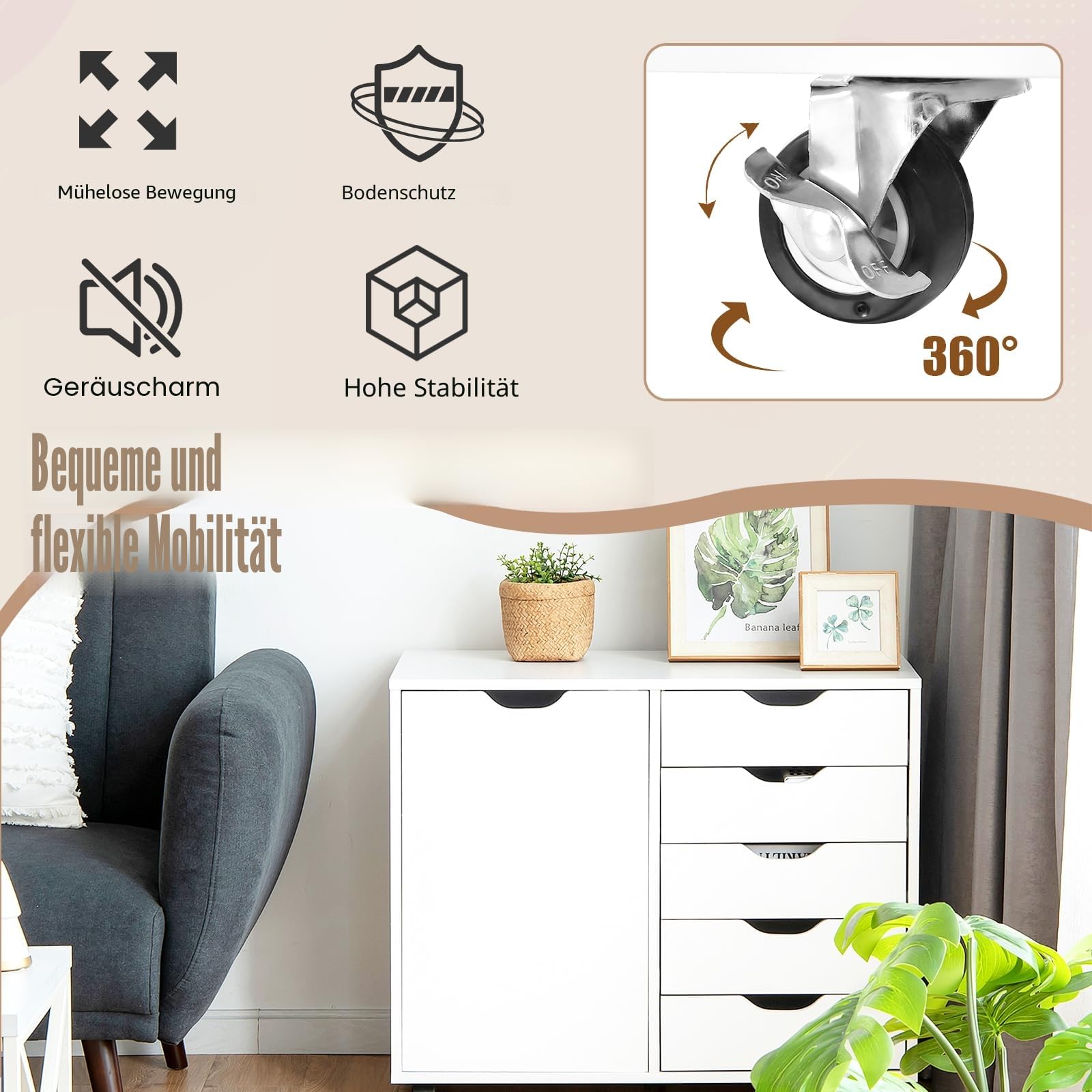 komfotteu-aktenschrank-mit-rollen-5-schubladen-79x39x65-cm-wei image 6