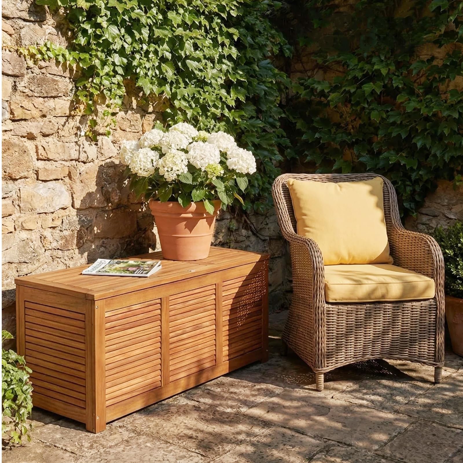 komfotteu-aufbewahrungsbox-holz-gartentruhe-178-liter-120x45x45cm-natur image 8