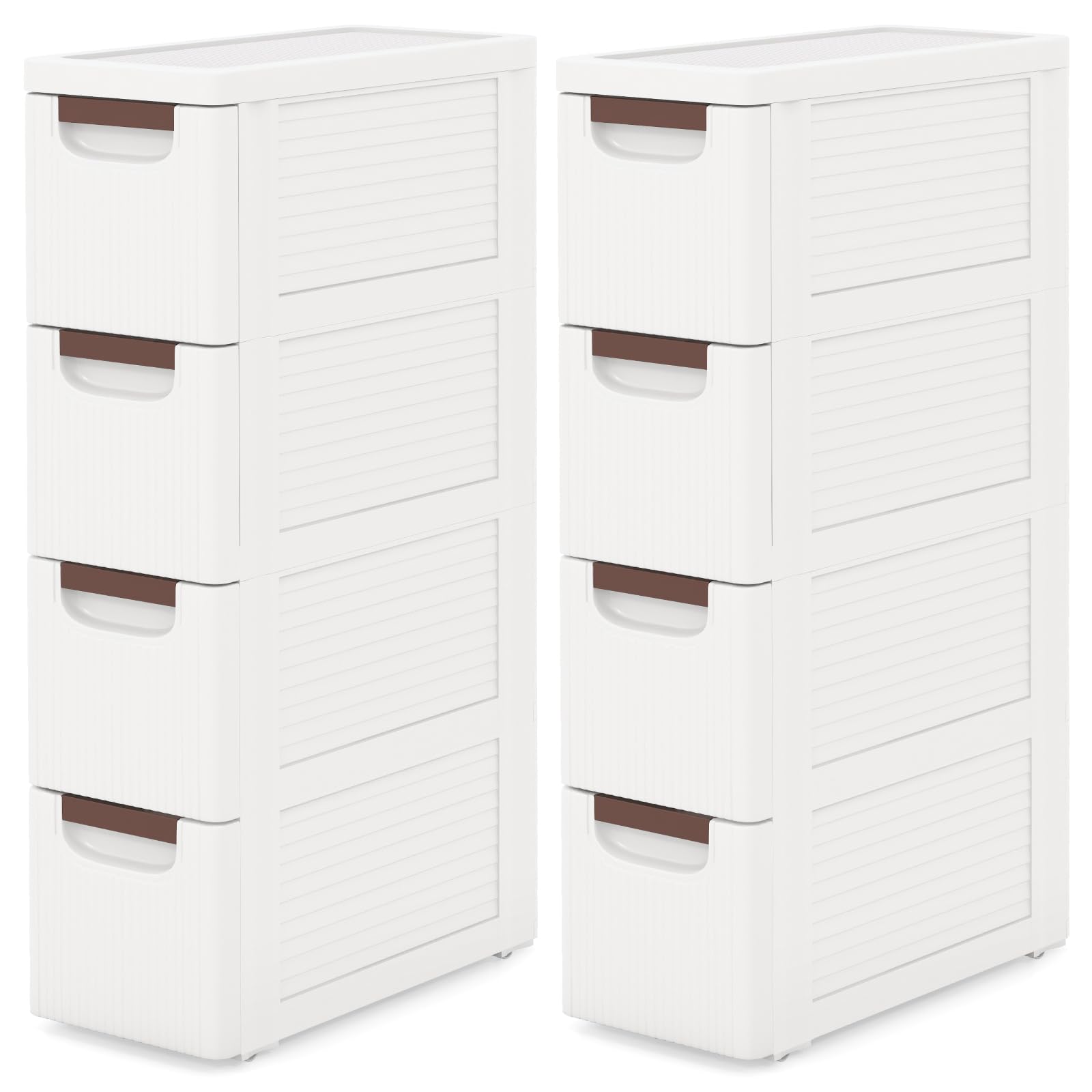 komfotteu-nischenschrank-auf-rollen-mit-4-schubladen-19-cm-schmaler-rollschrank image 7
