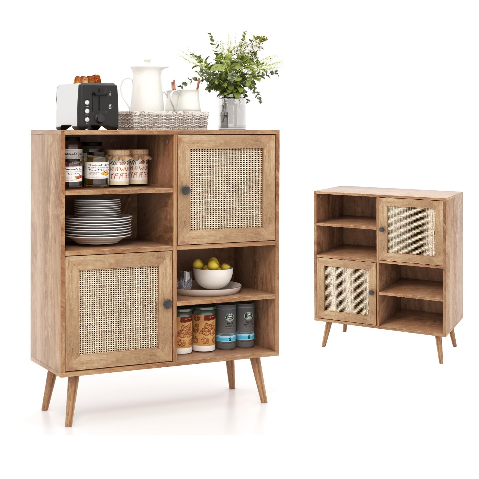 komfotteu-sideboard-rattan-80x29-5x97-cm-mit-2-t-ren image 1