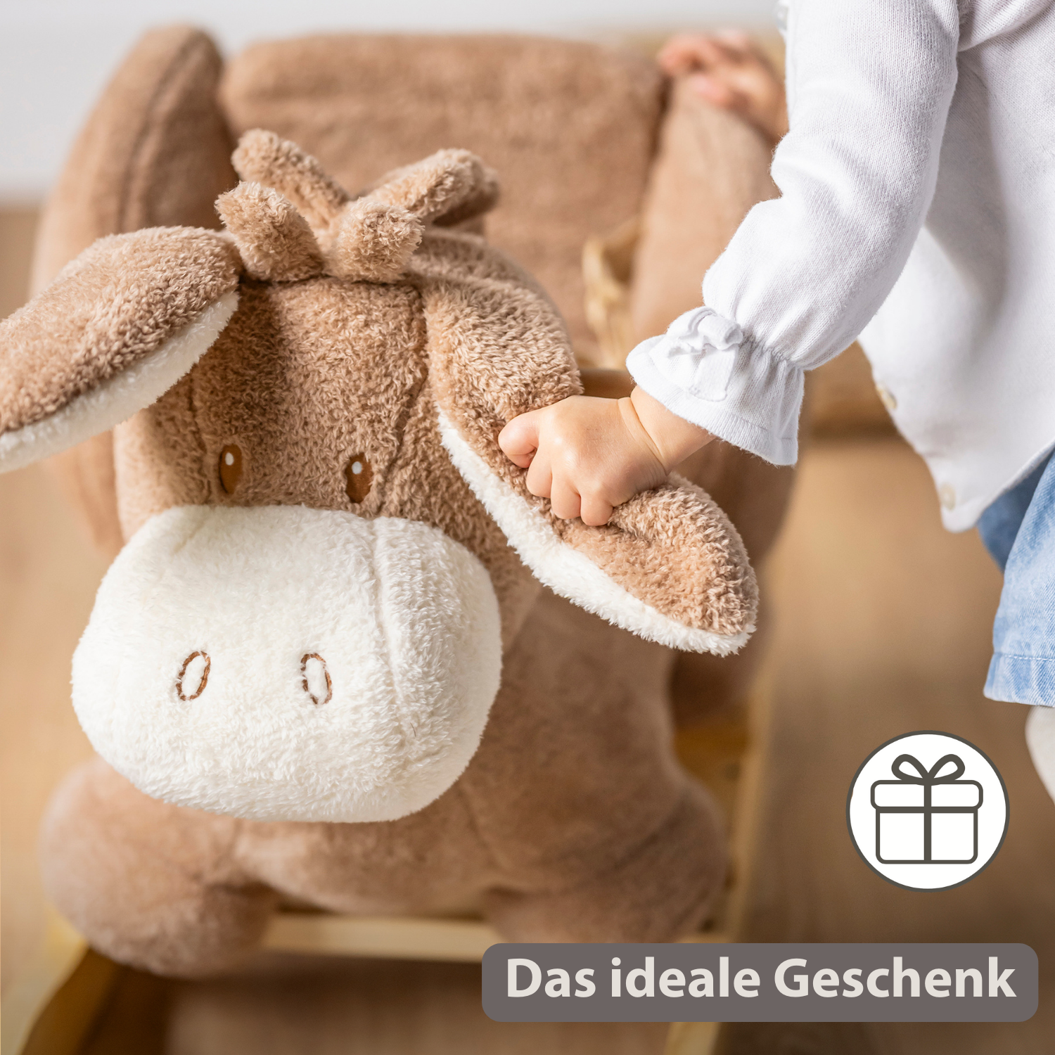 nattou-teddy-schaukelpferd-esel-schaukeltier-beige-aus-teddystoff image 7