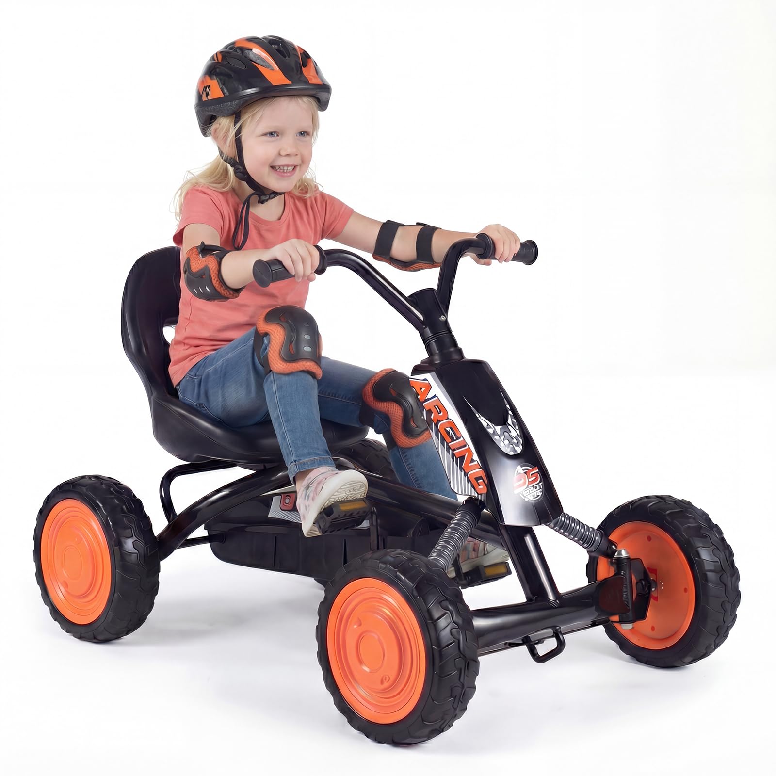 komfotteu-go-kart-f-r-kinder-3-8-jahre-mit-verstellbarem-sitz image 1