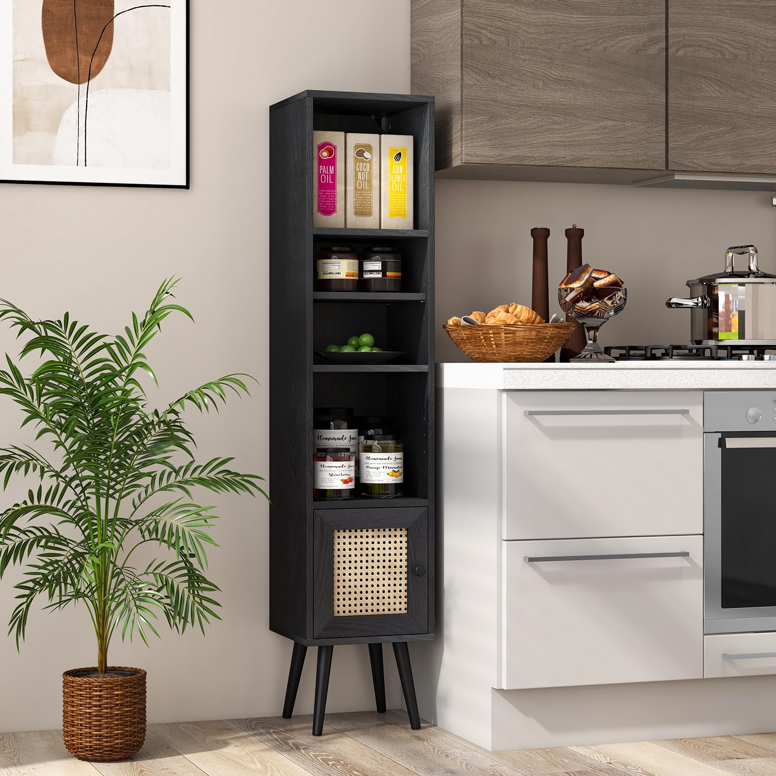 komfotteu-b-cherschrank-rattan-holz-mit-t-r-schwarz-30-x-30-x-137-cm image 7