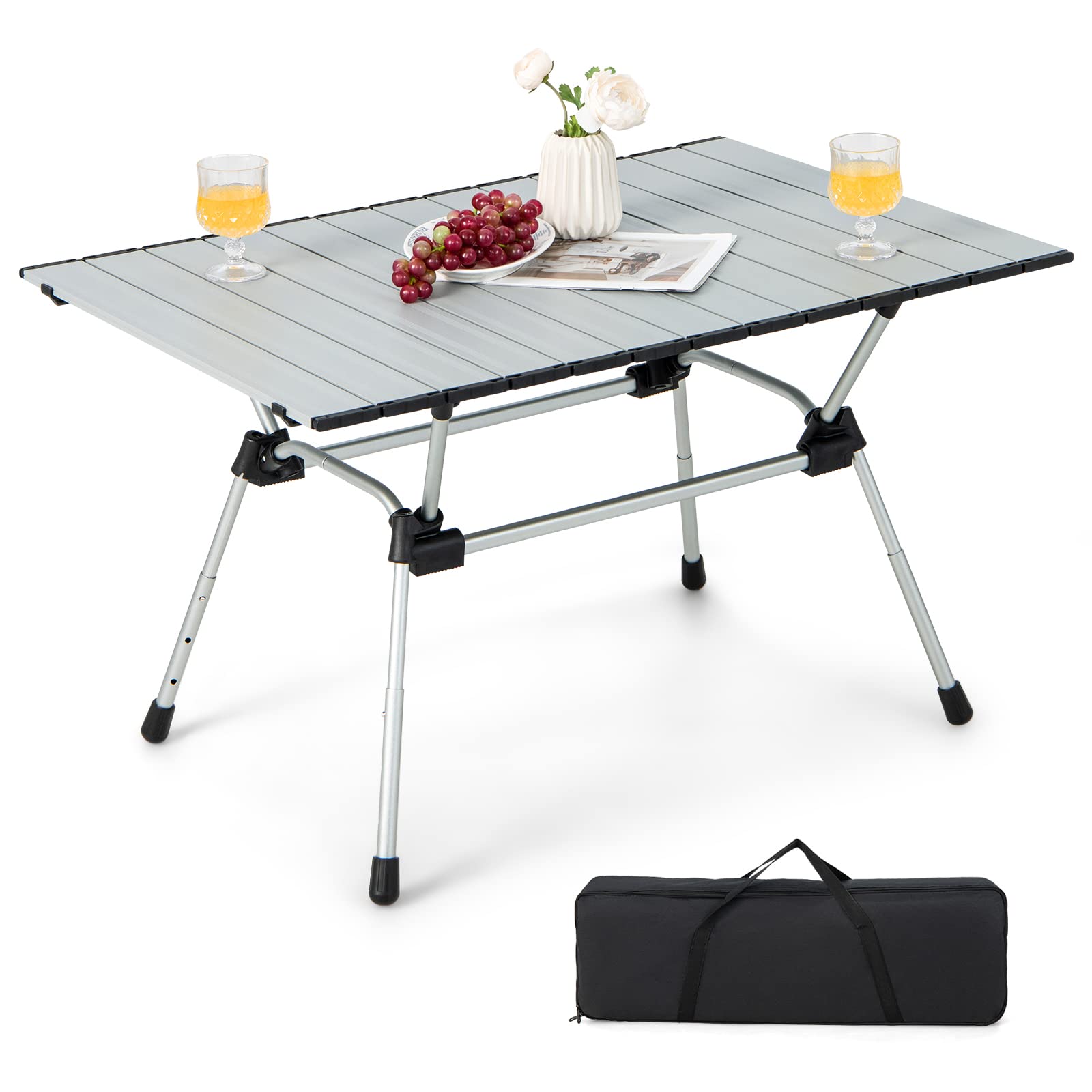 komfotteu-campingtisch-klappbar-h-henverstellbar-90-x-60-5-cm-aluminium-silber image 7